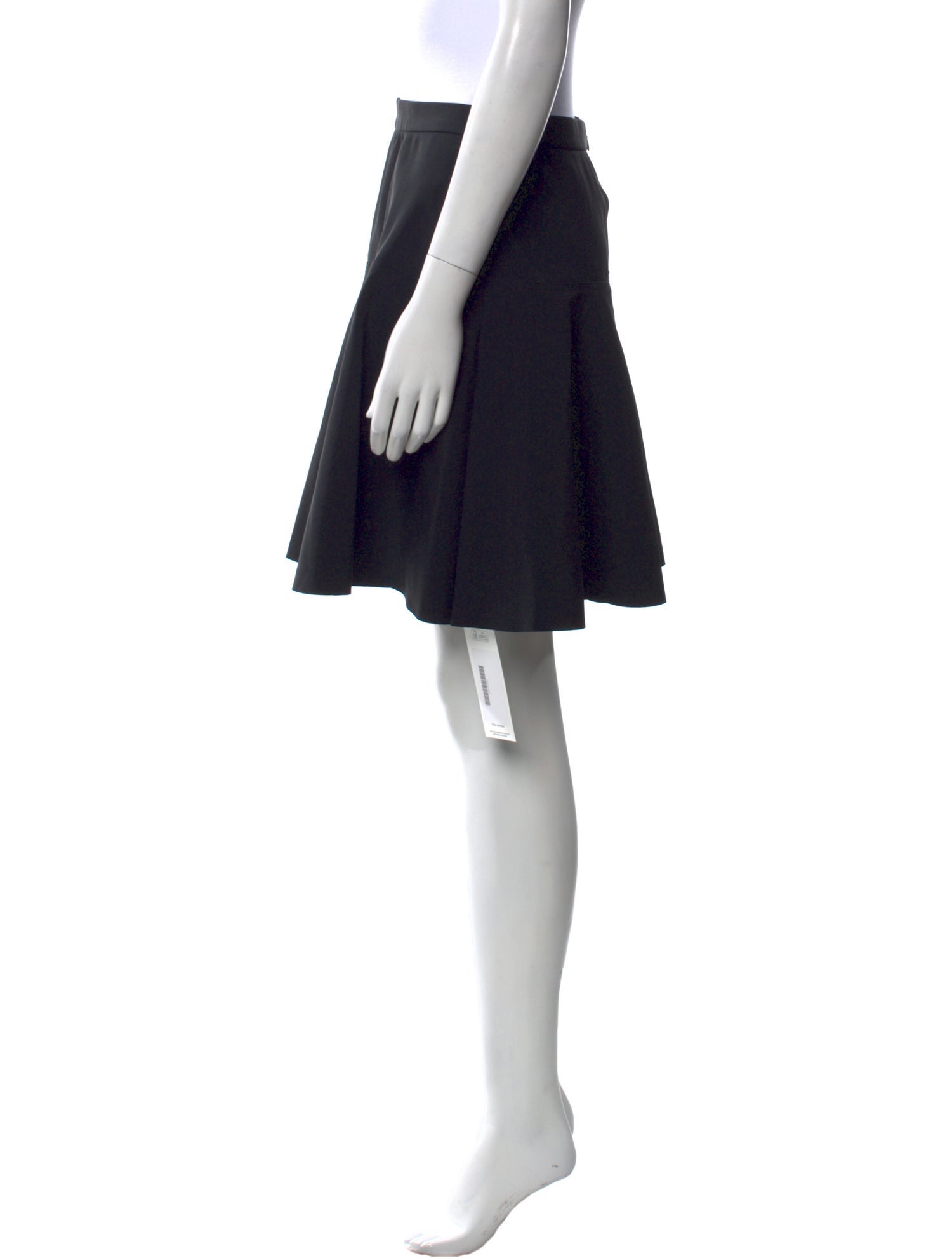 Halston Heritage Pleated Accents Mini Skirt