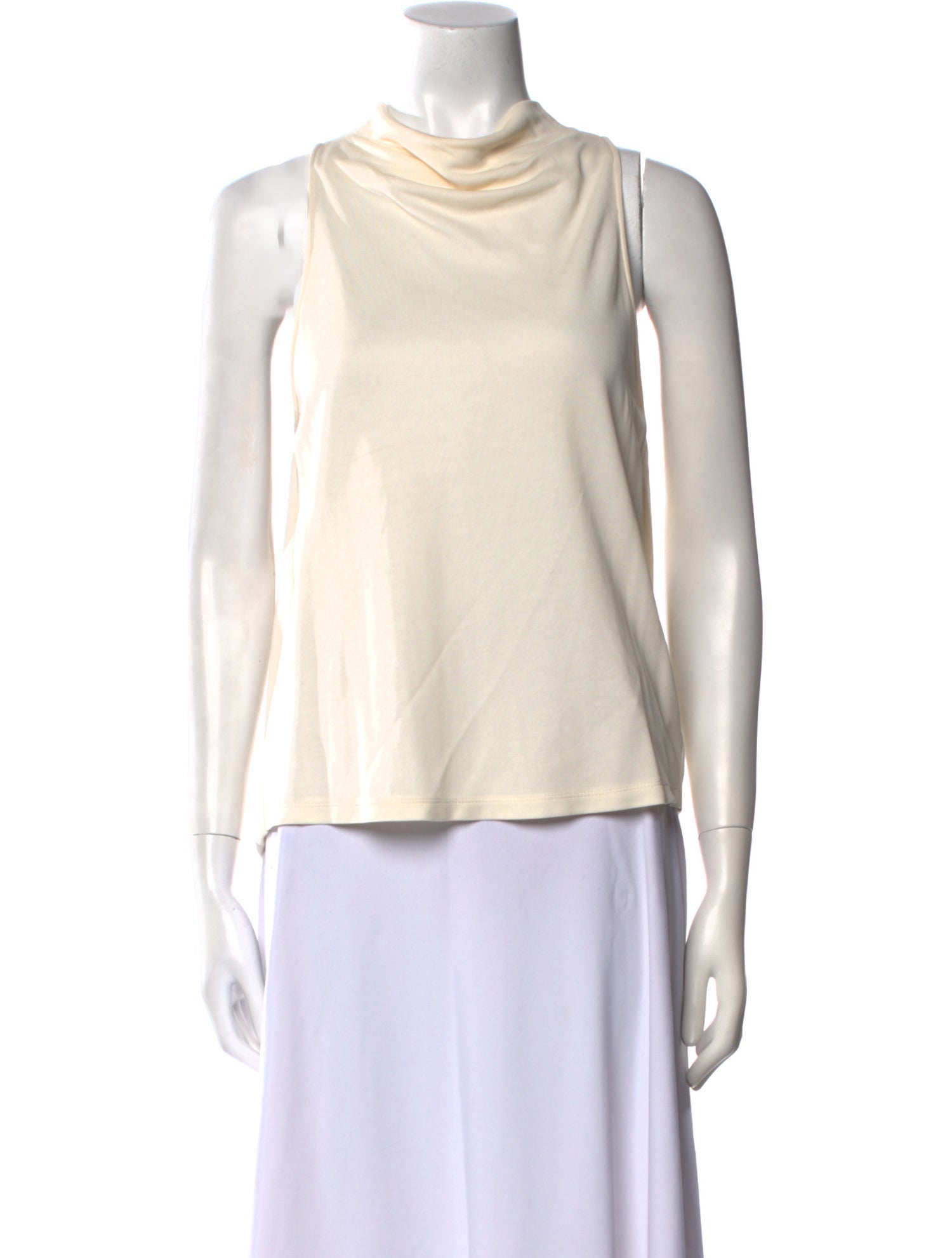 Halston Heritage Cowl Neck Sleeveless Top