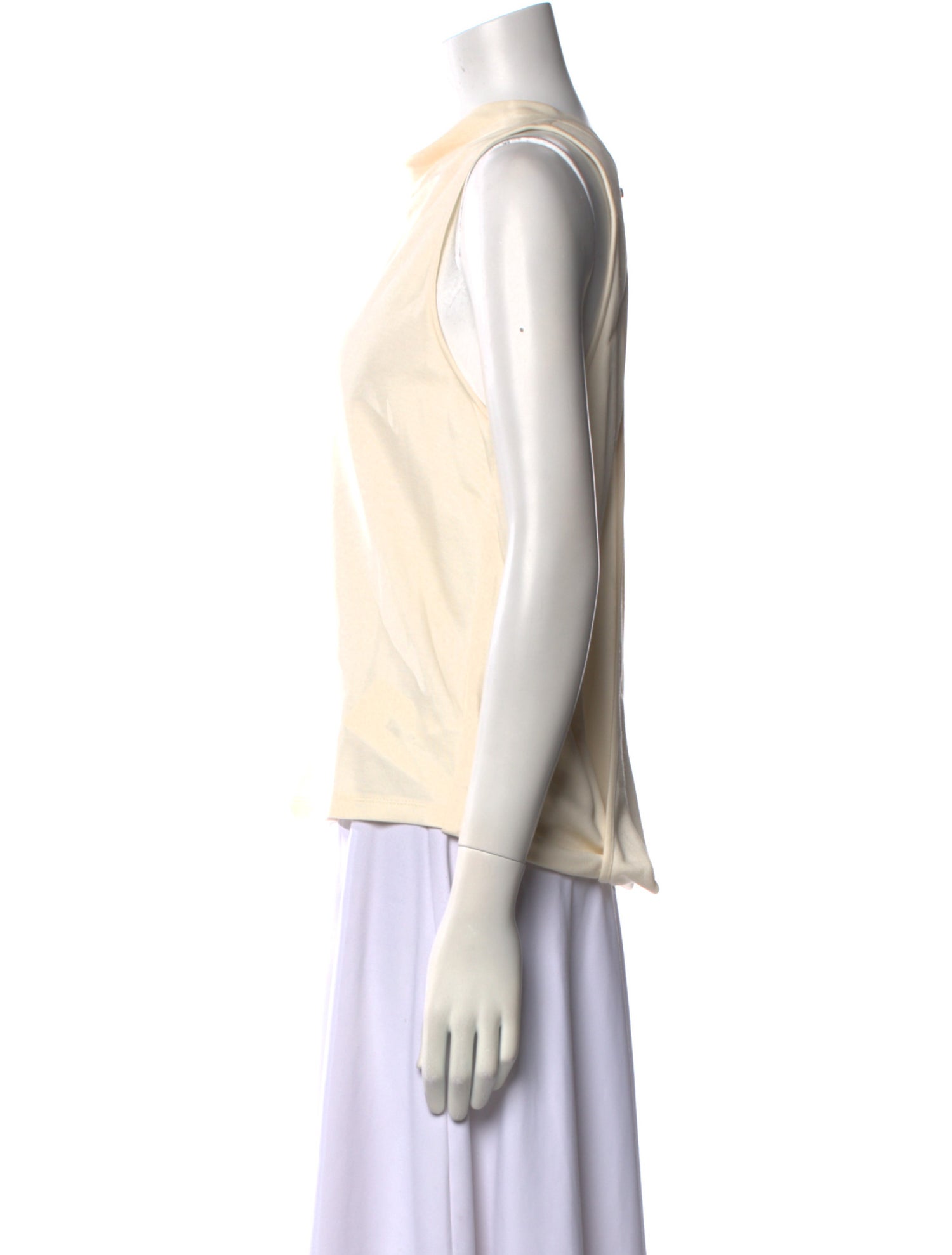 Halston Heritage Cowl Neck Sleeveless Top