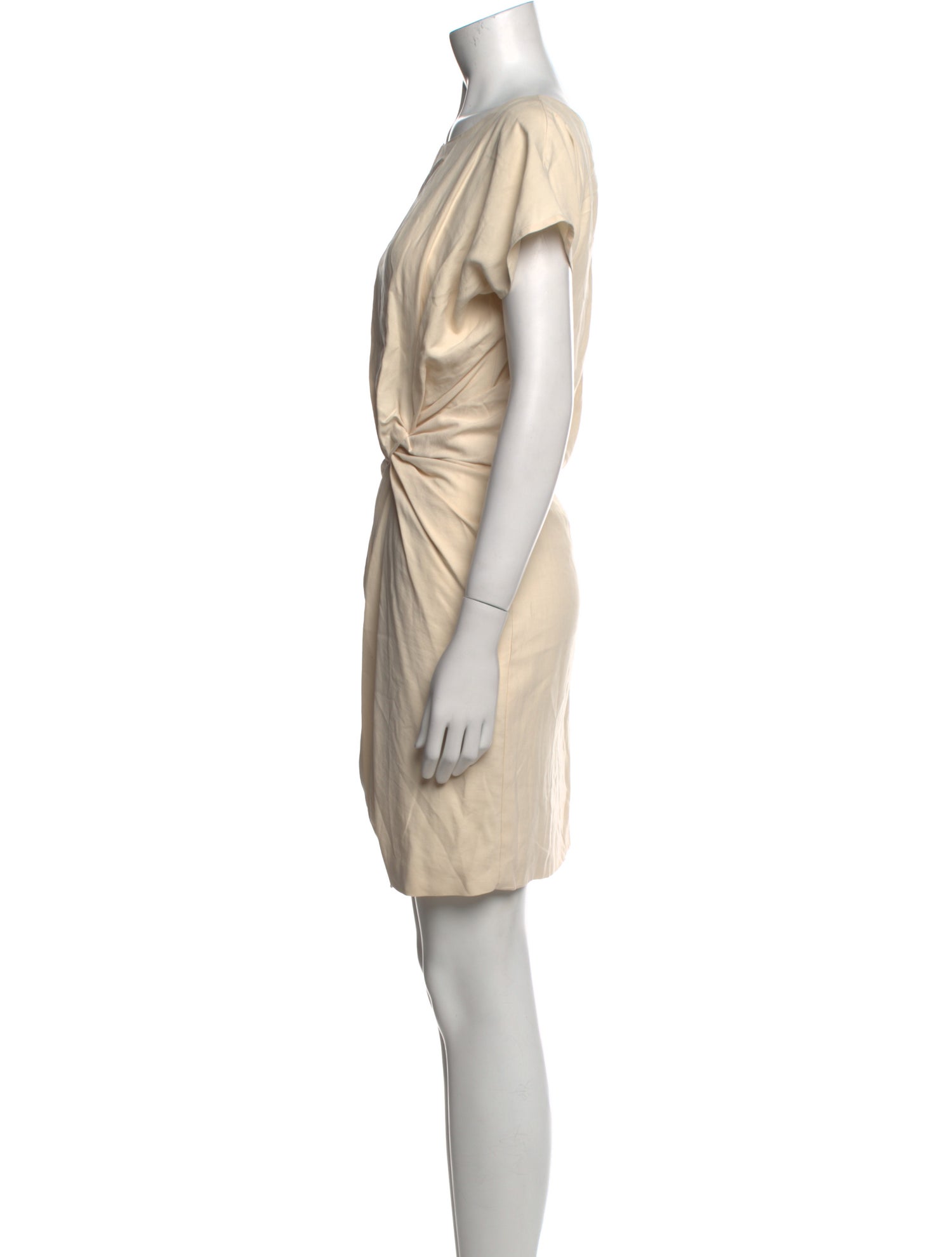 Halston Heritage Bateau Neckline Mini Dress