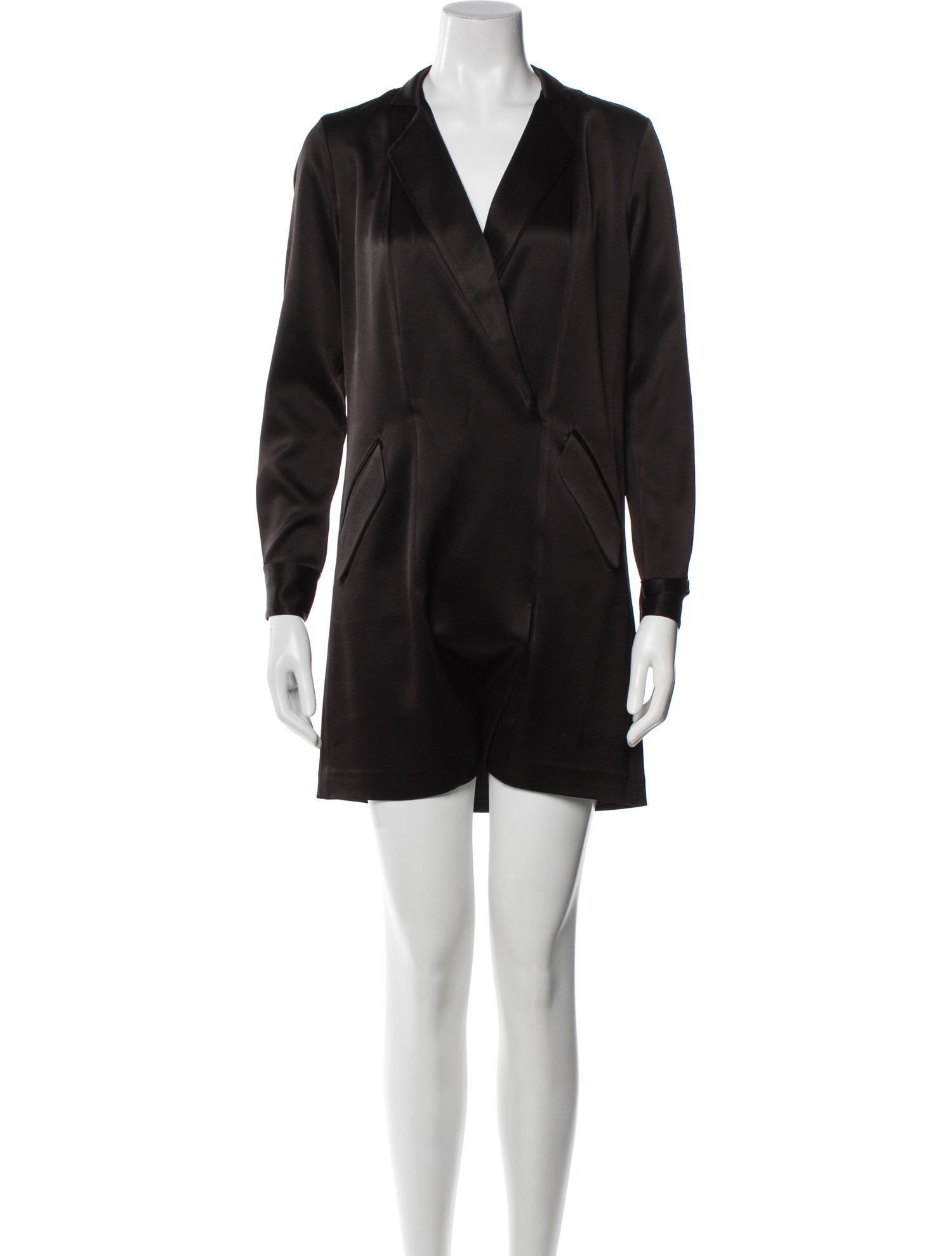 Halston Heritage V-Neck Mini Dress