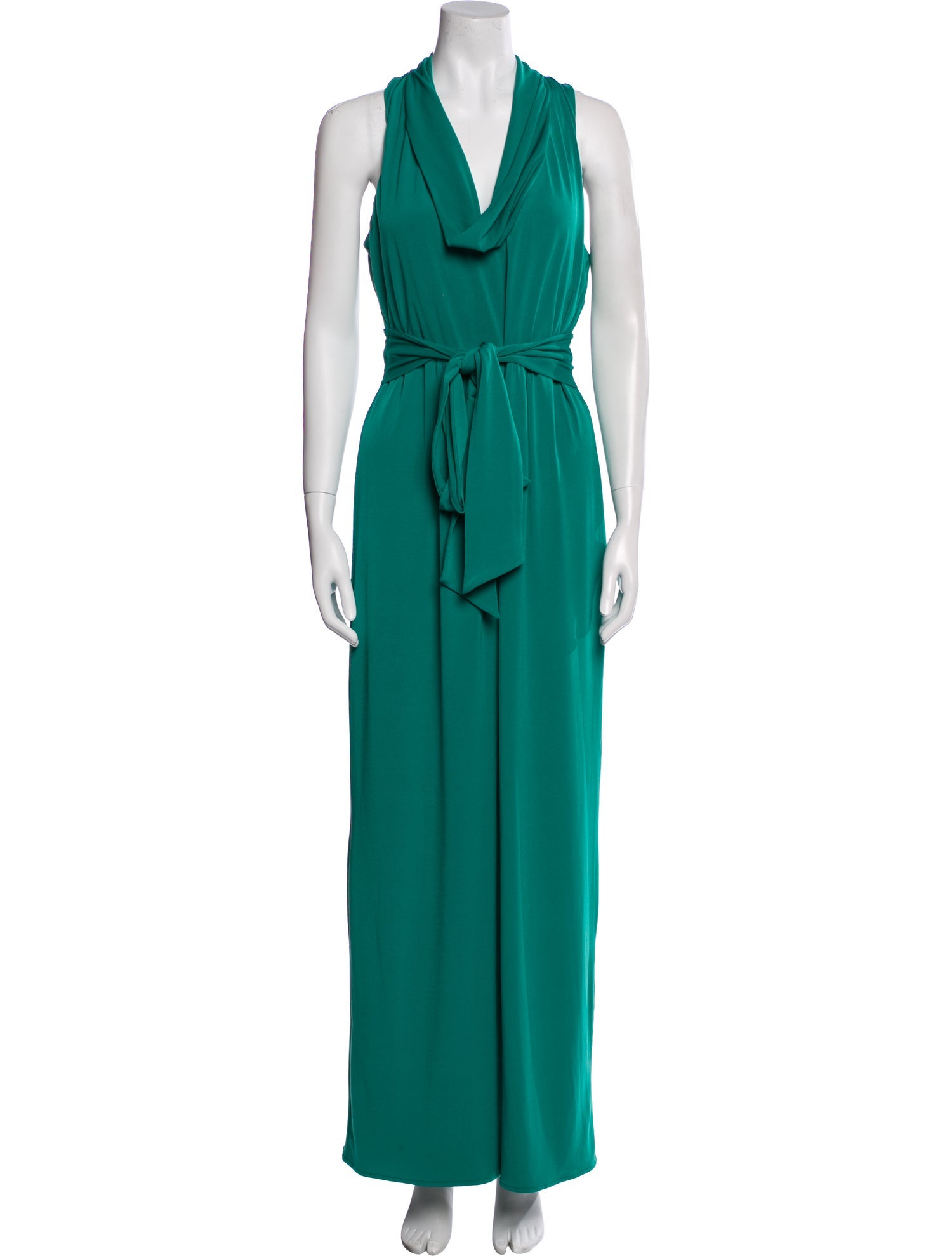 Halston Heritage Cowl Neck Long Dress