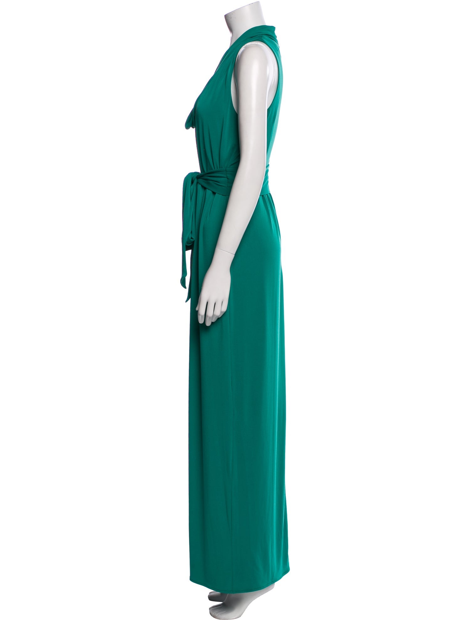 Halston Heritage Cowl Neck Long Dress