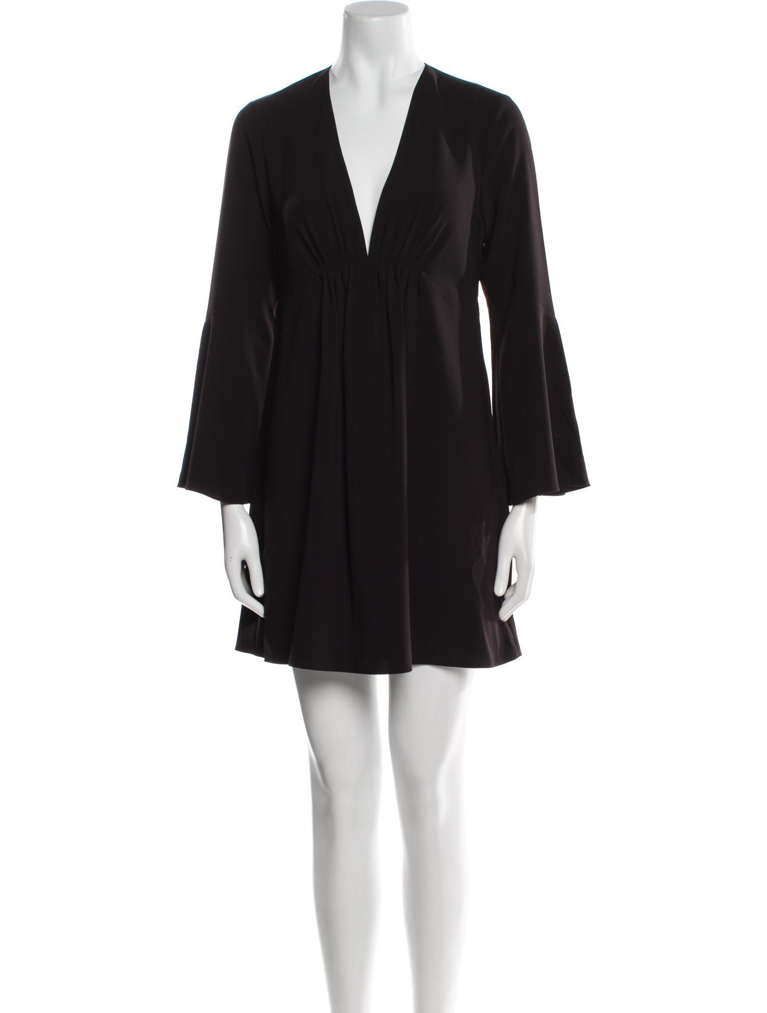 Halston Heritage V-Neck Mini Dress