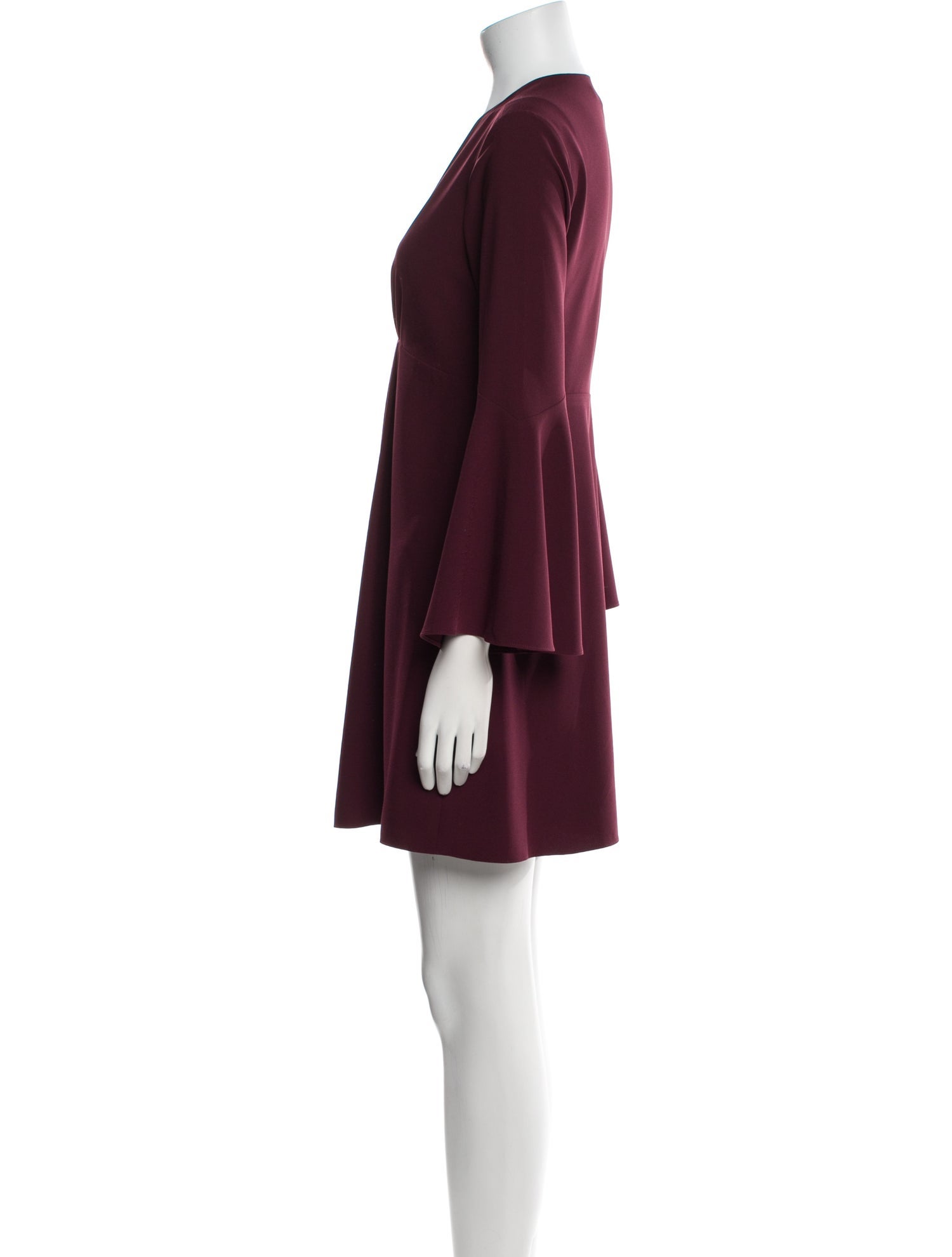 Halston Heritage V-Neck Mini Dress