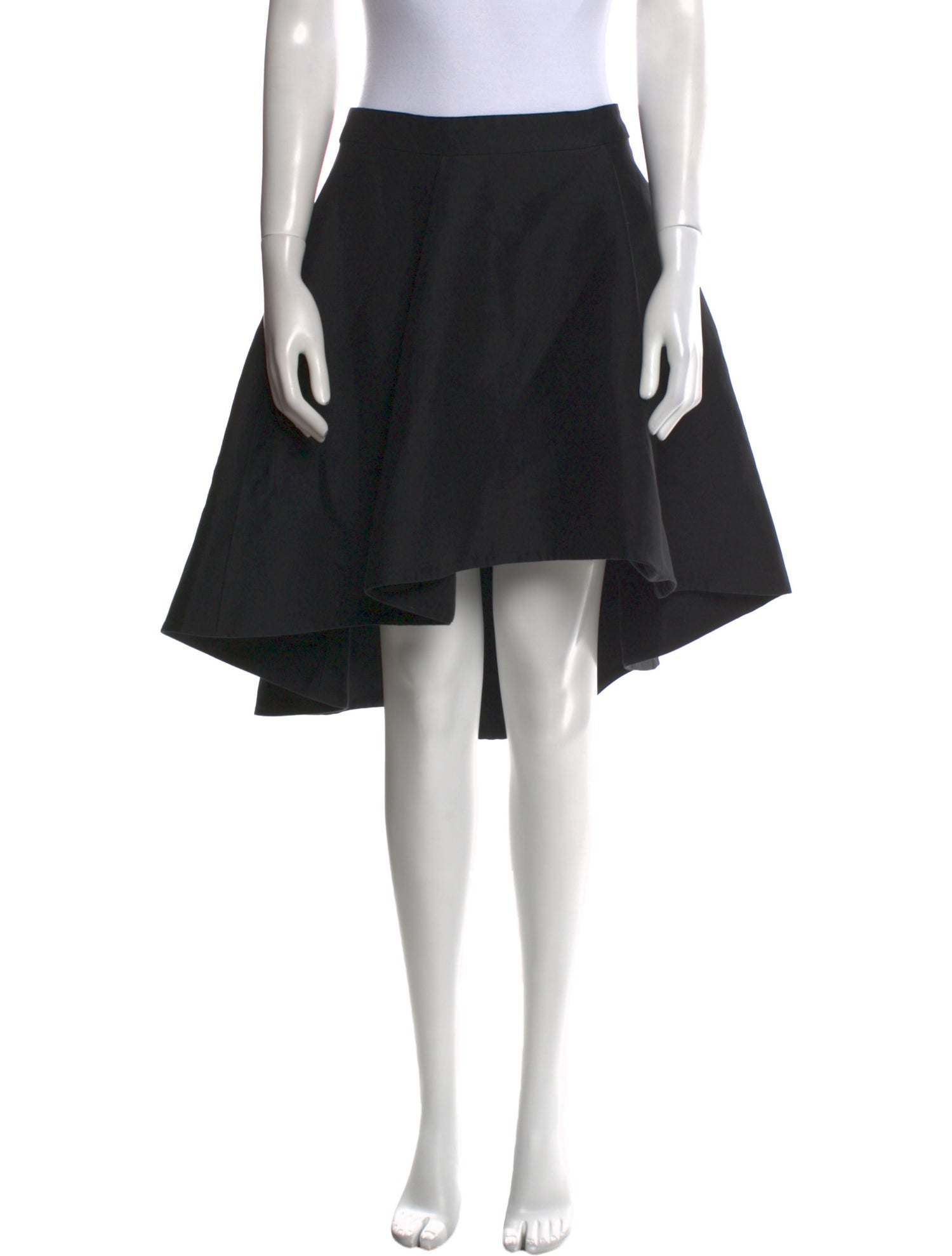 Halston Heritage Pleated Accents Knee-Length Skirt