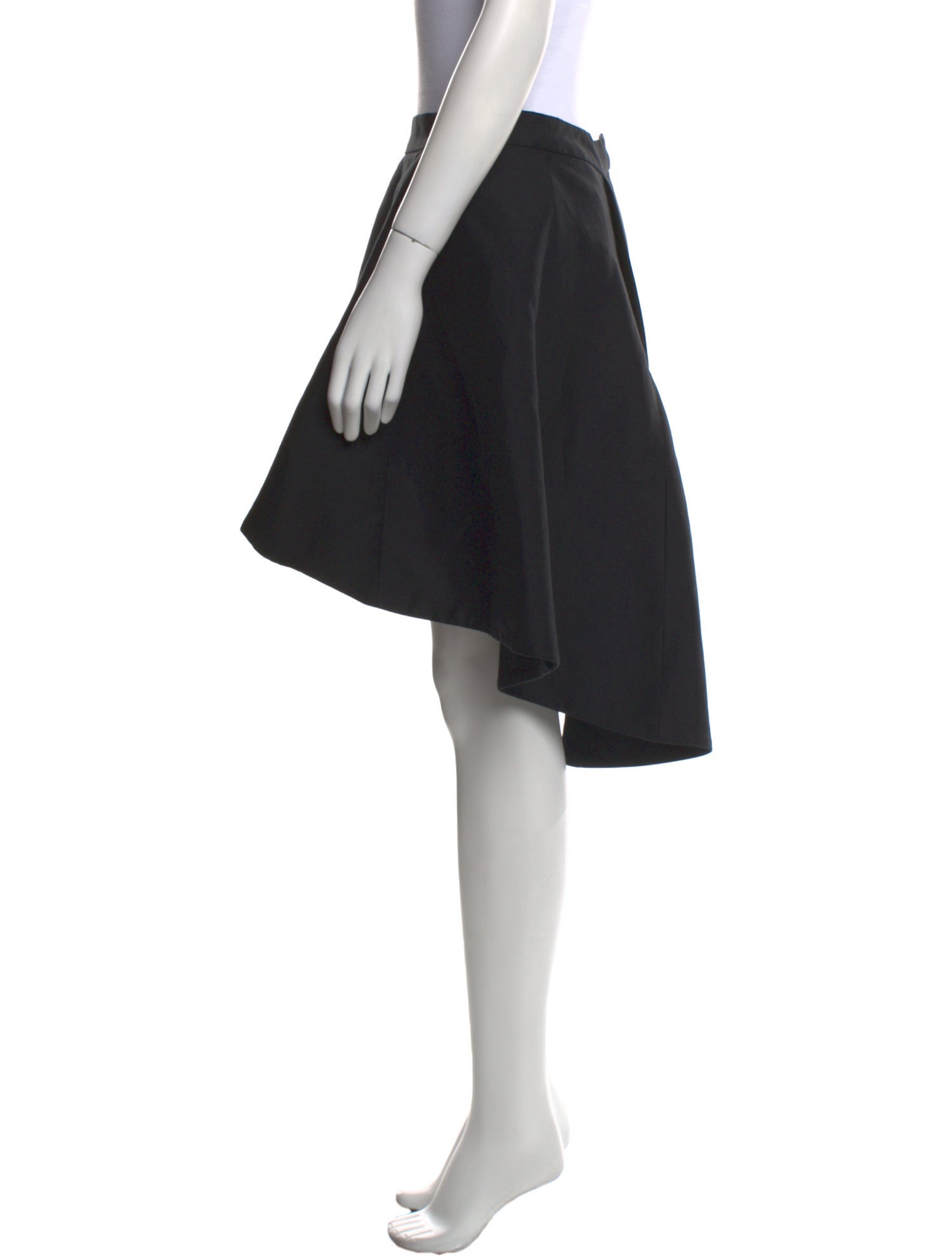 Halston Heritage Pleated Accents Knee-Length Skirt