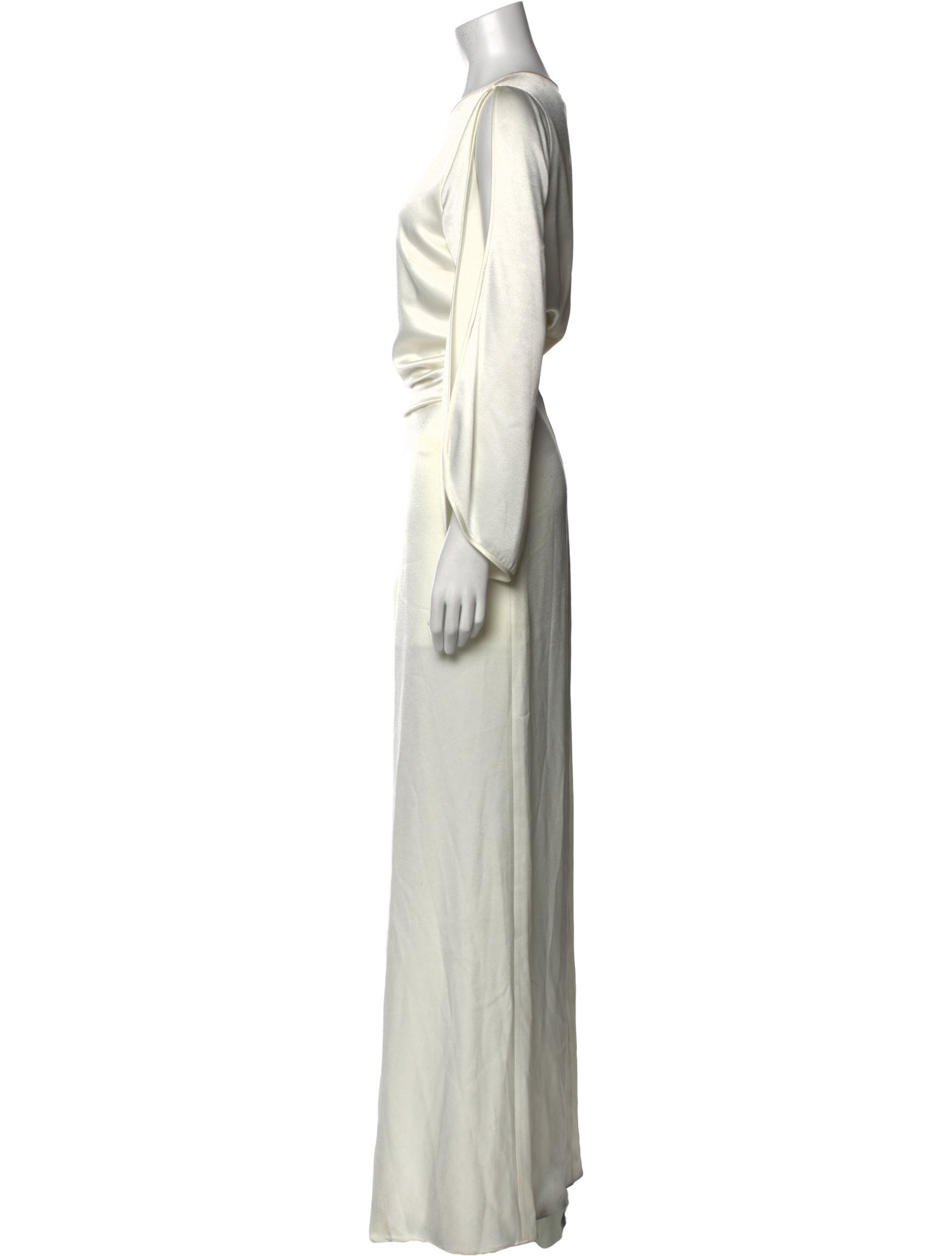 Halston Heritage Bateau Neckline Long Dress