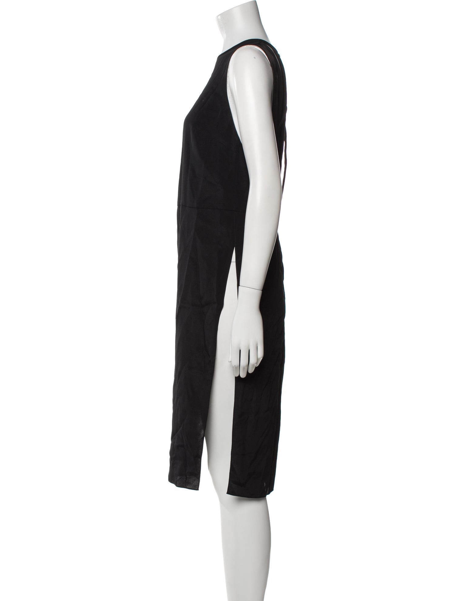 Halston Heritage Crew Neck Knee-Length Dress