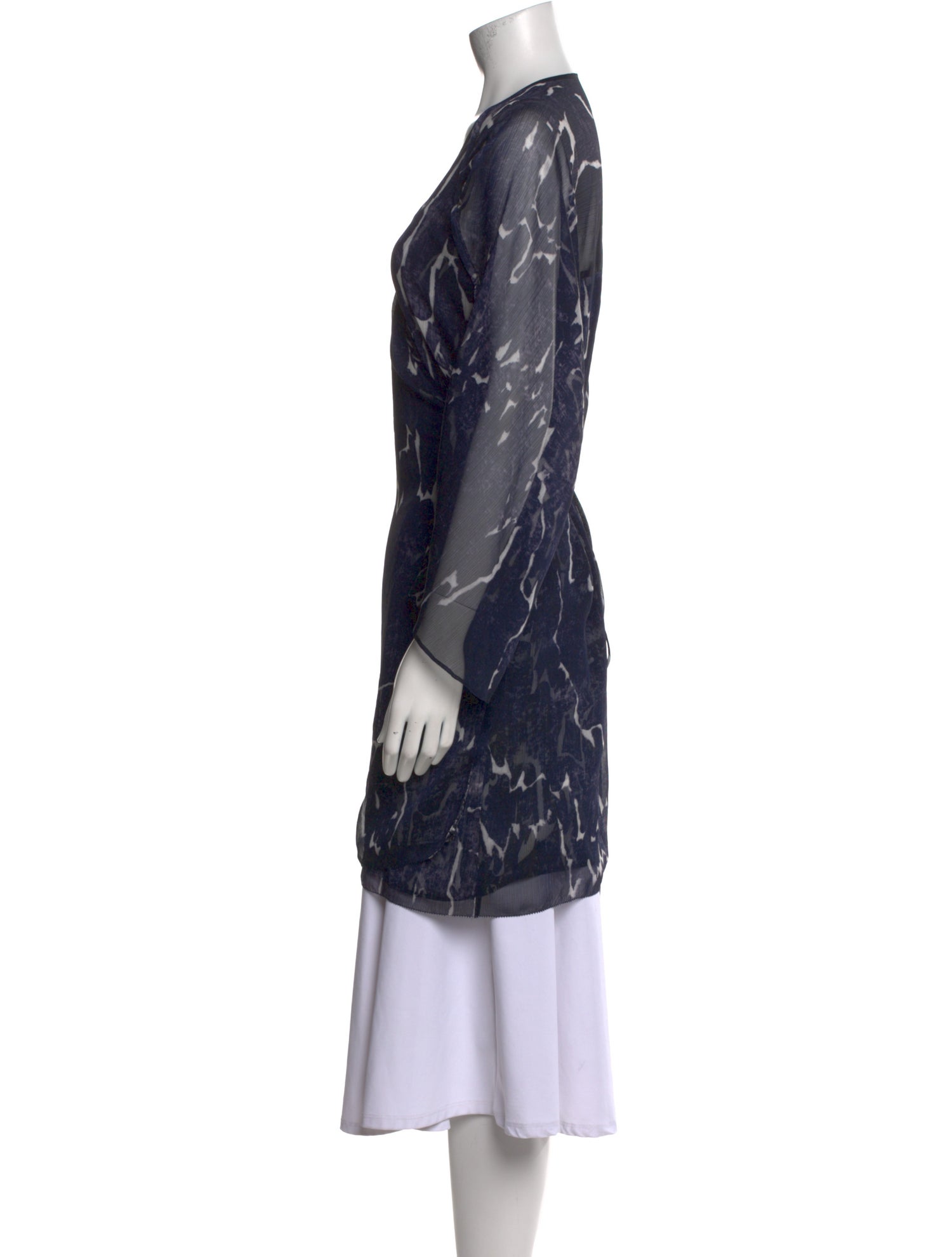 Halston Heritage Printed V-Neck Tunic