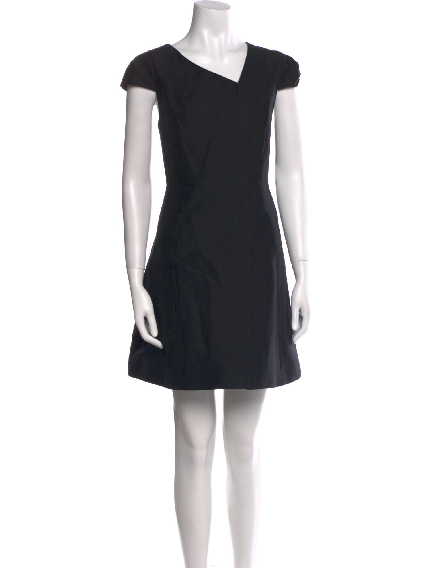 Halston Heritage V-Neck Mini Dress