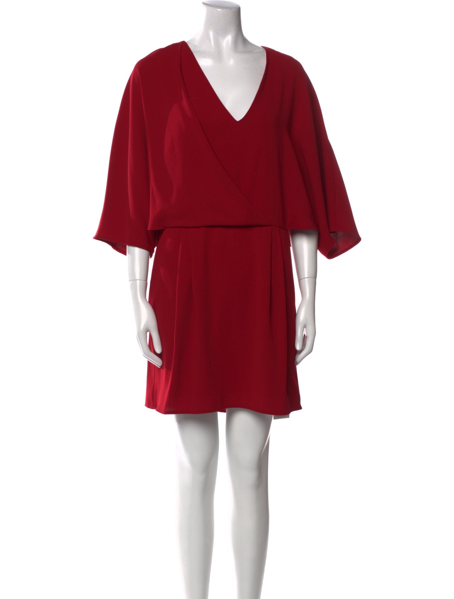 Halston Heritage V-Neck Mini Dress