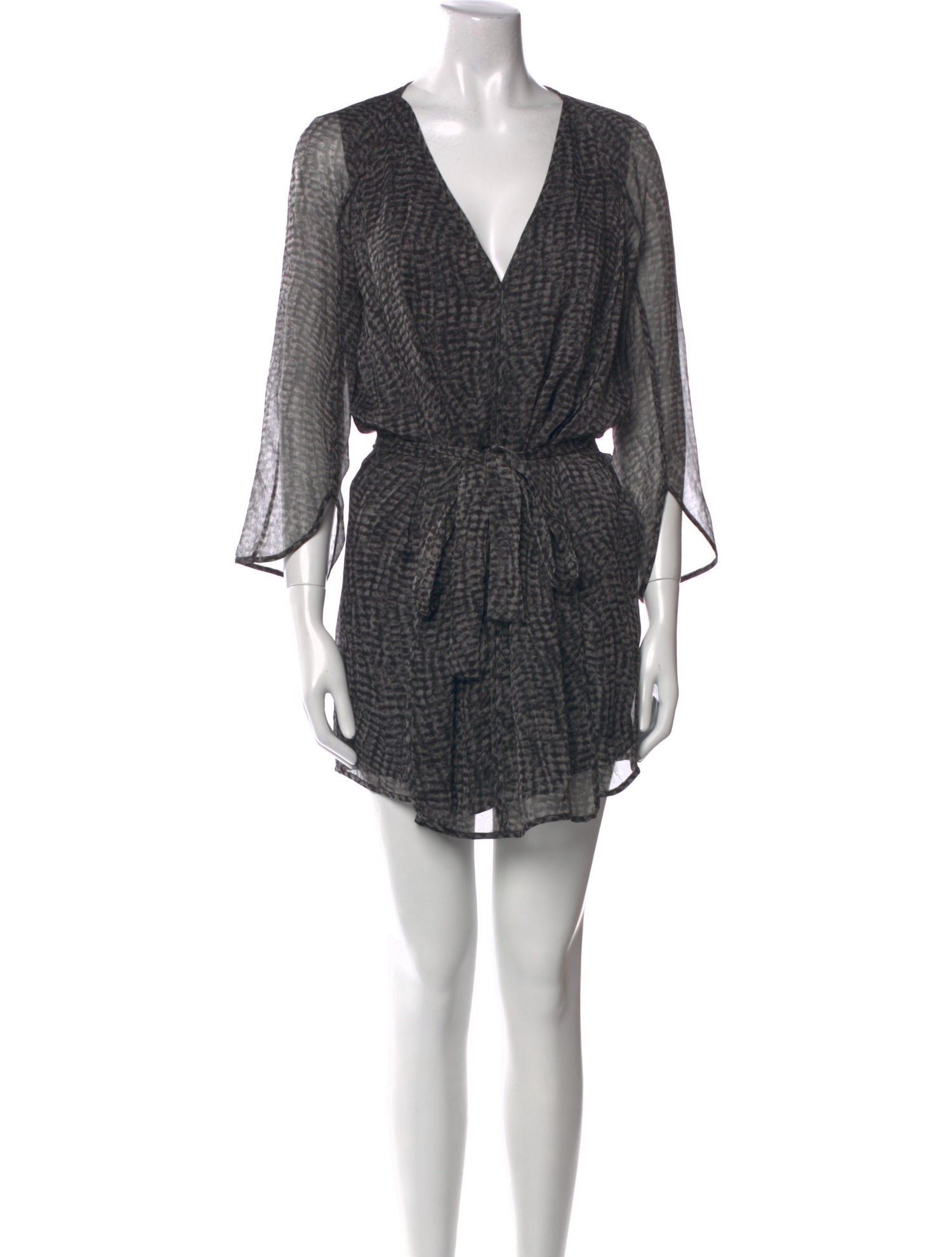 Halston Heritage Printed Mini Dress