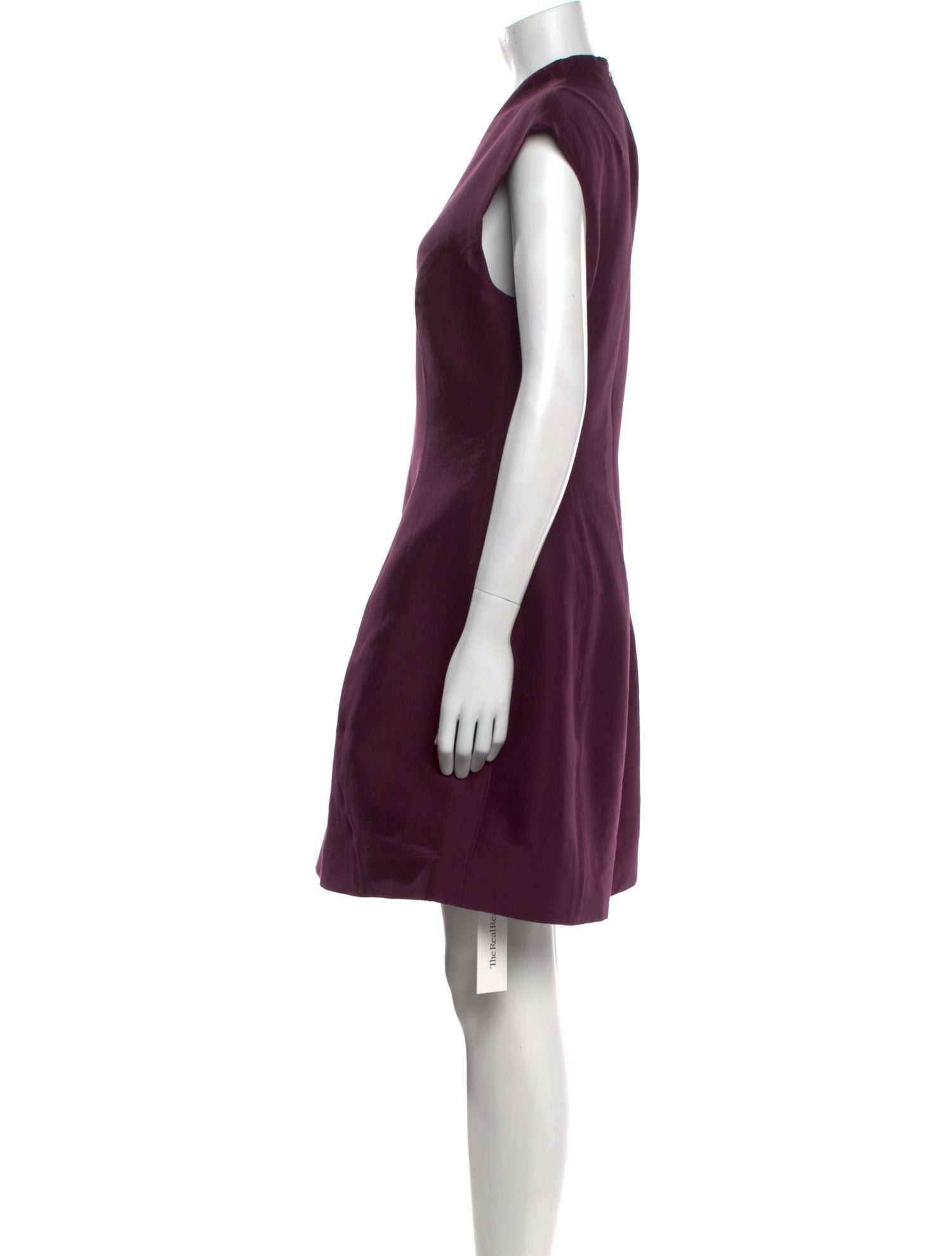 Halston Heritage V-Neck Knee-Length Dress