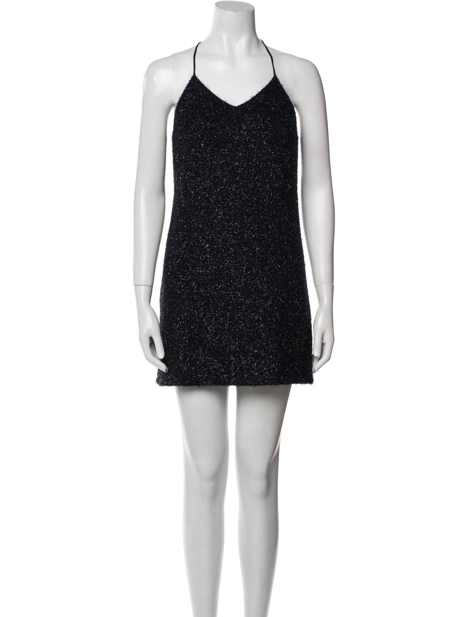 Halston Heritage V-Neck Mini Dress