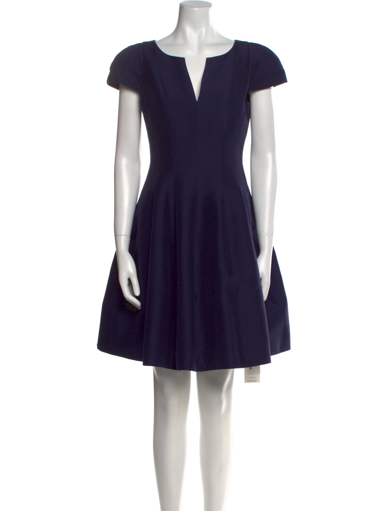 Halston Heritage V-Neck Mini Dress