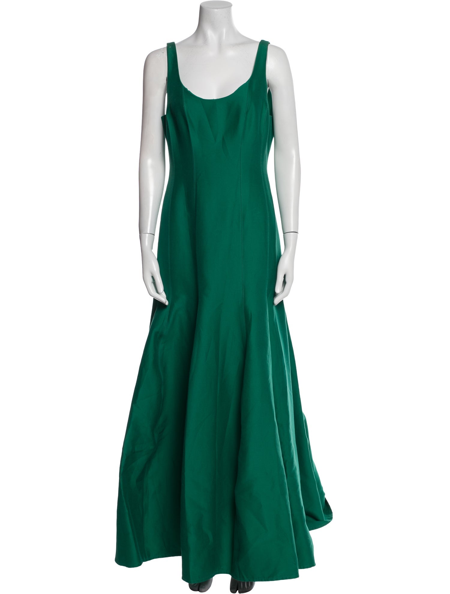 Halston Heritage Scoop Neck Long Dress