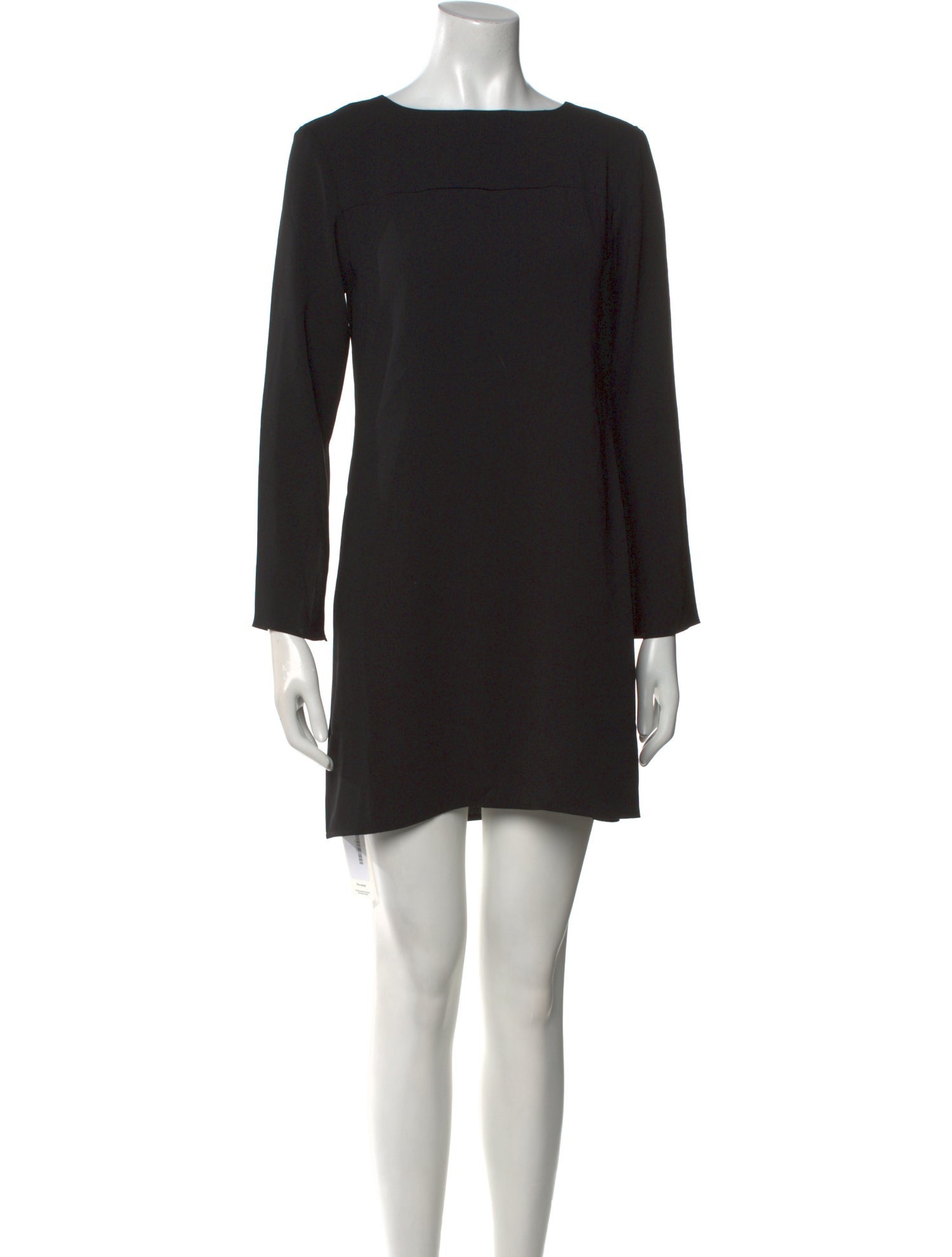 Halston Heritage Bateau Neckline Mini Dress