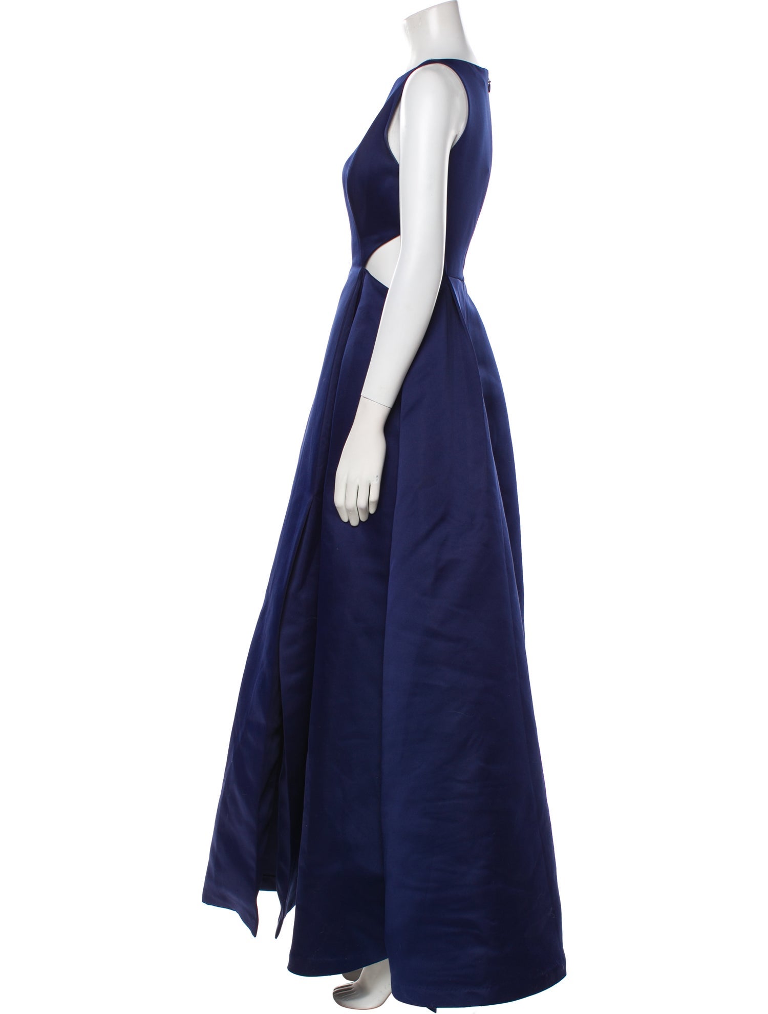 Halston Heritage Bateau Neckline Long Dress