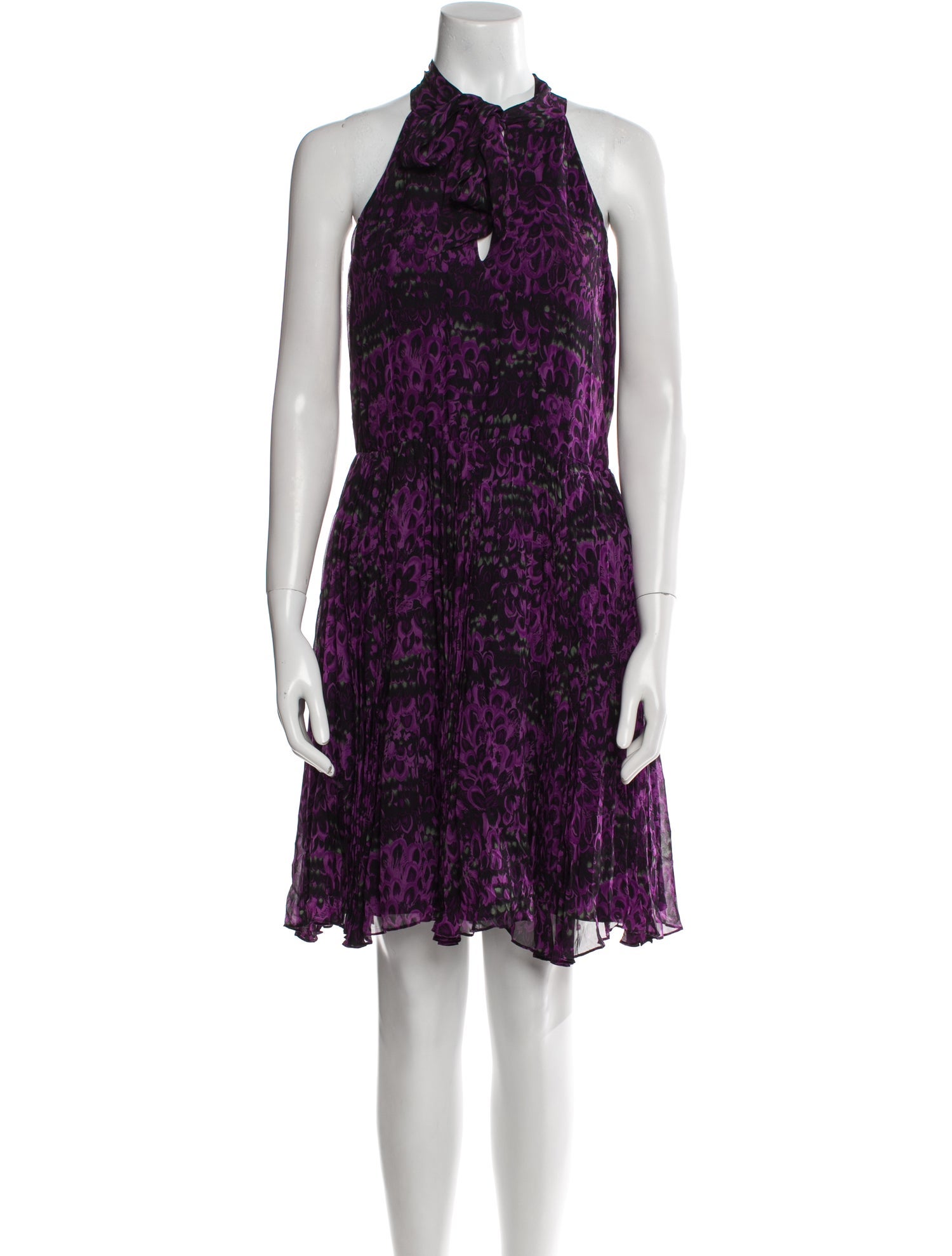 Halston Heritage Silk Knee-Length Dress