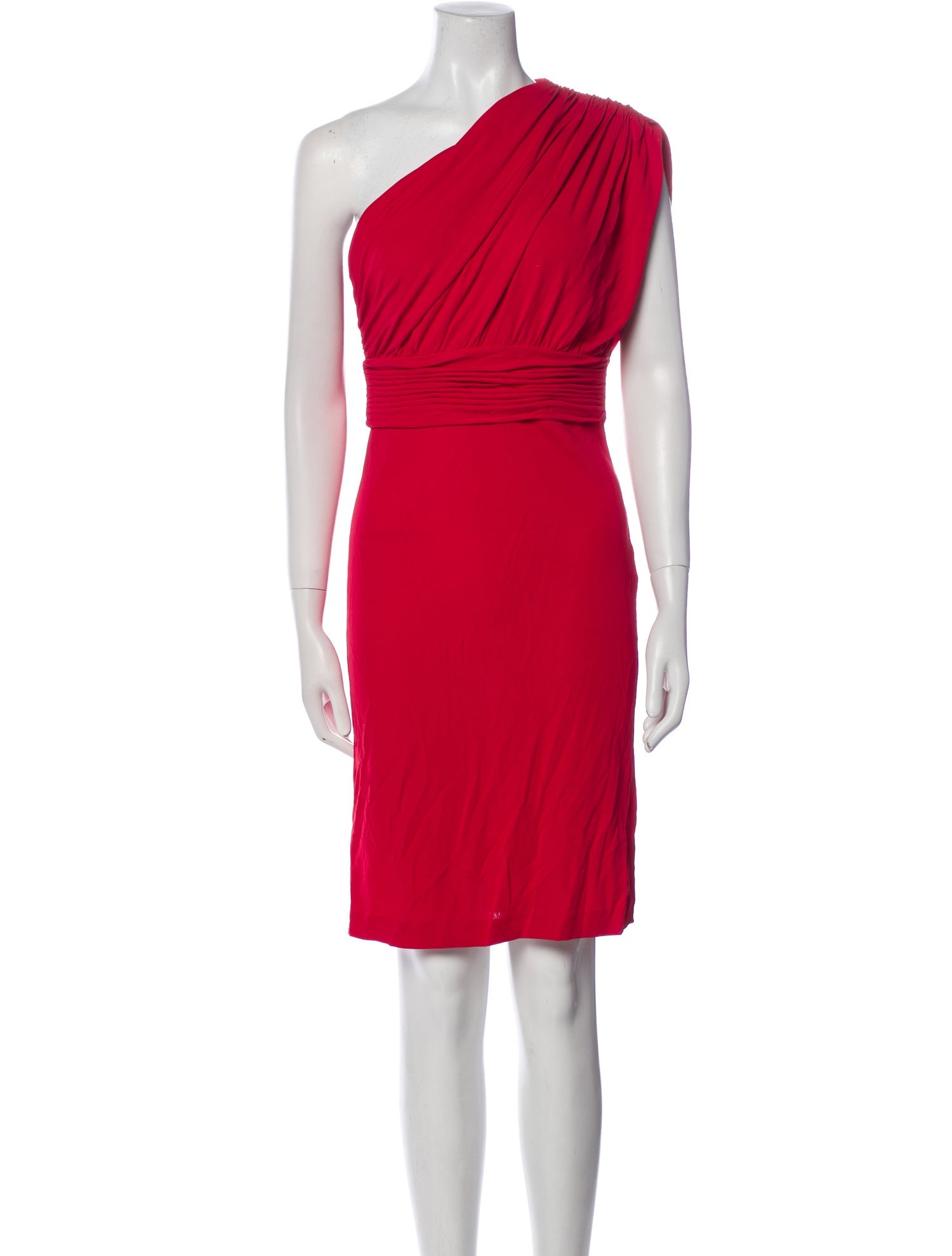 Halston Heritage One-Shoulder Mini Dress