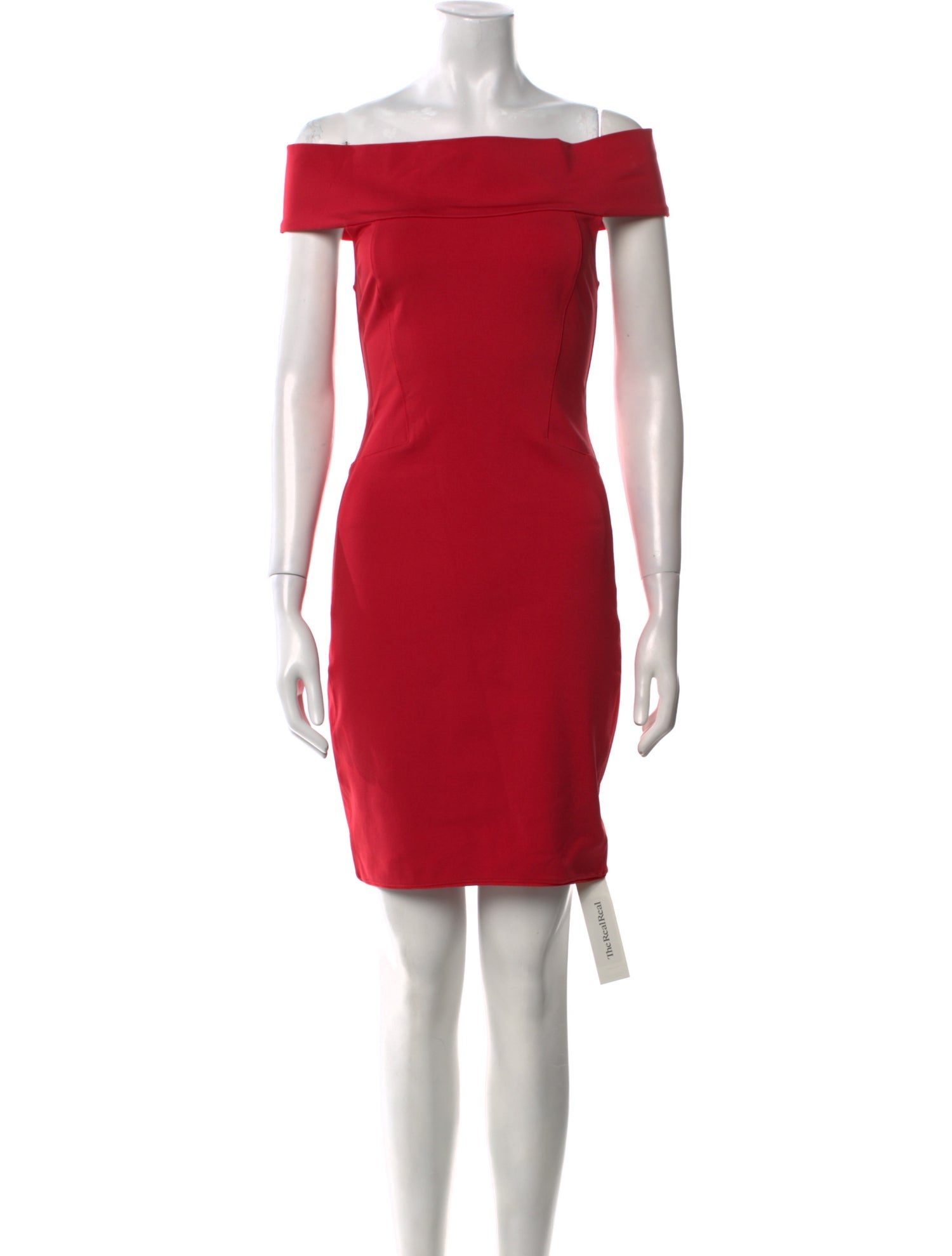 Halston Heritage Off-The-Shoulder Mini Dress