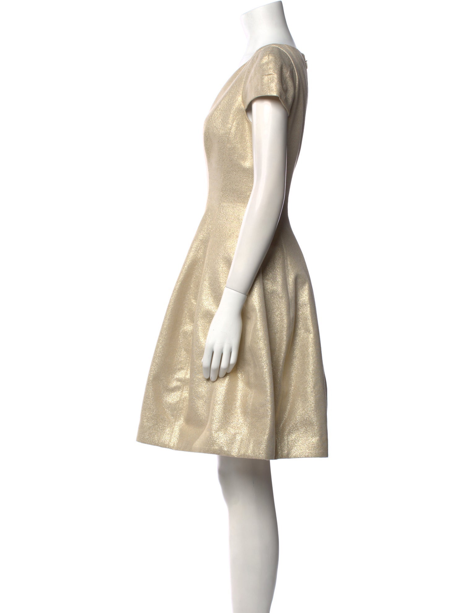 Halston Heritage V-Neck Mini Dress