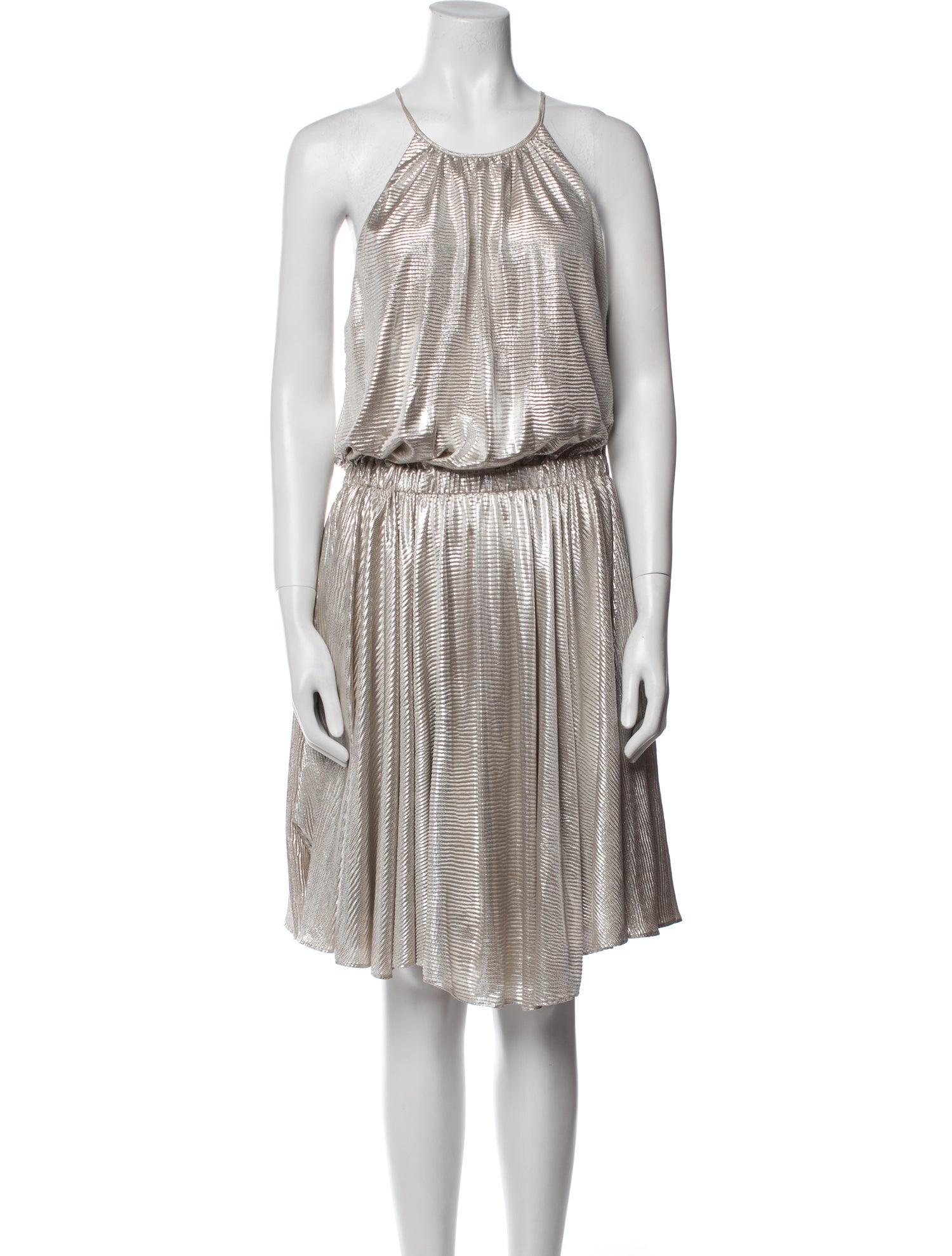 Halston Heritage Halterneck Midi Length Dress w/ Tags