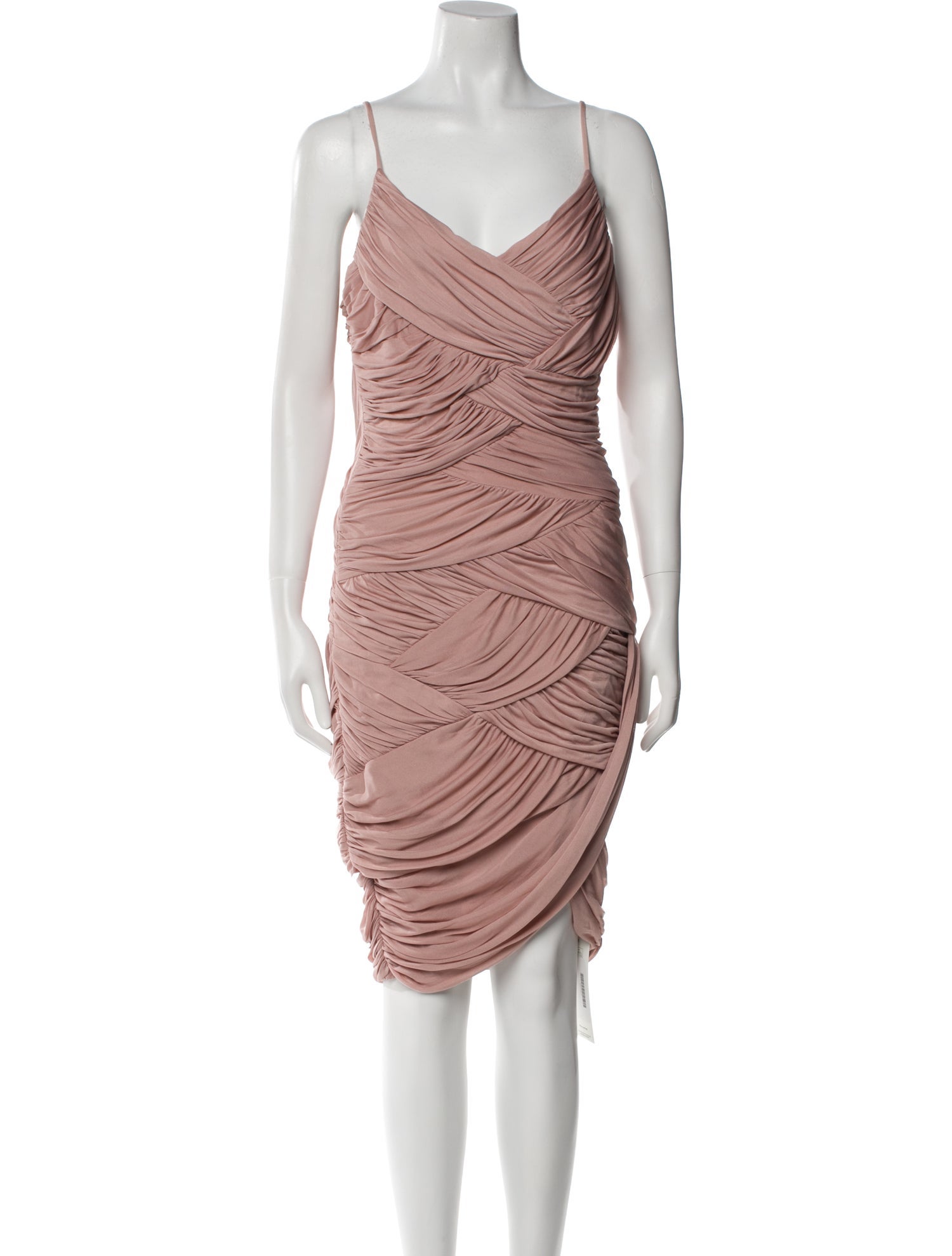 Halston Heritage Cowl Neck Knee-Length Dress