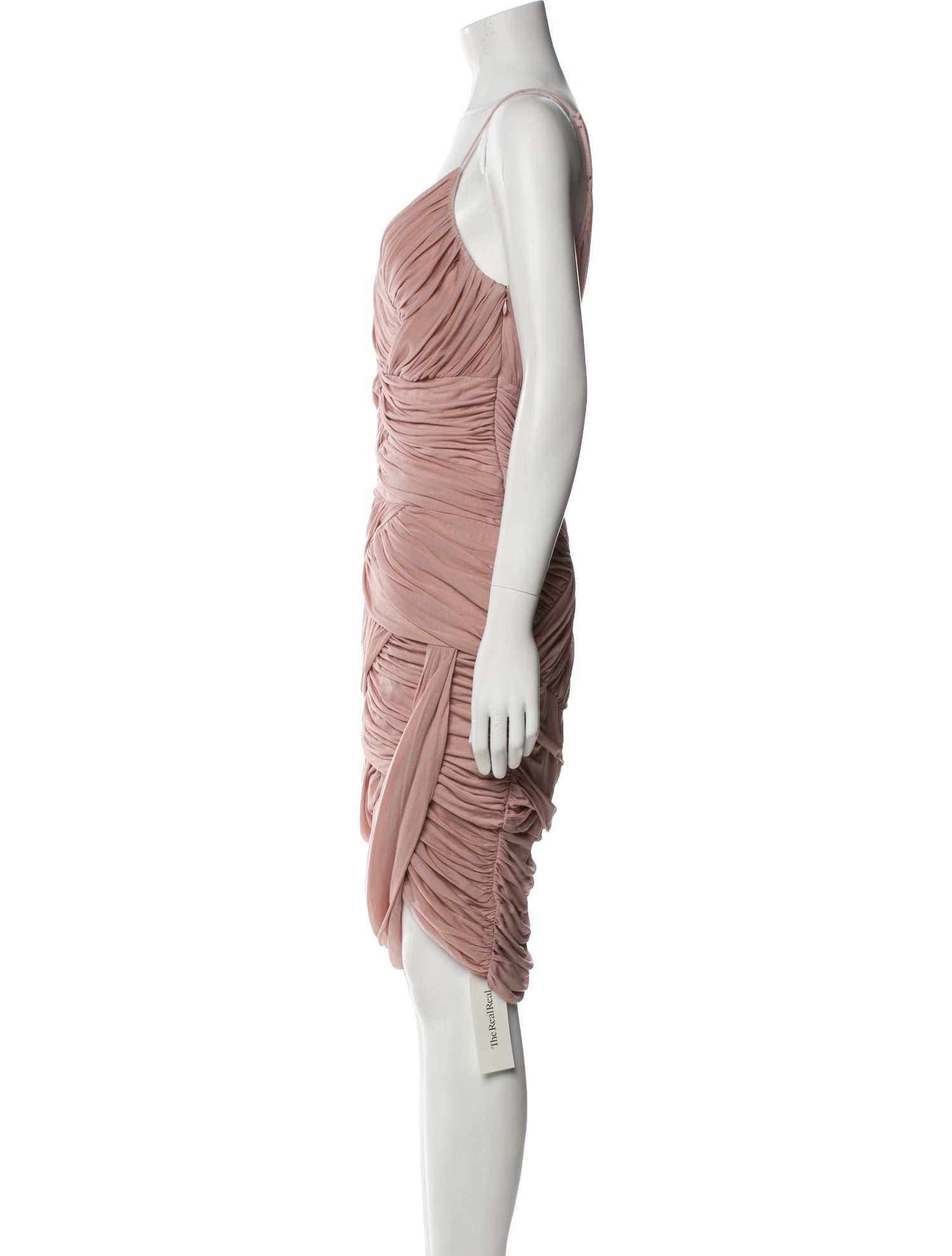 Halston Heritage Cowl Neck Knee-Length Dress