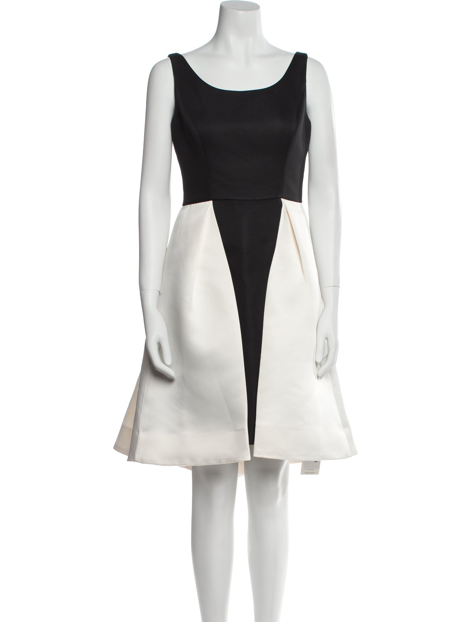 Halston Heritage Scoop Neck Mini Dress