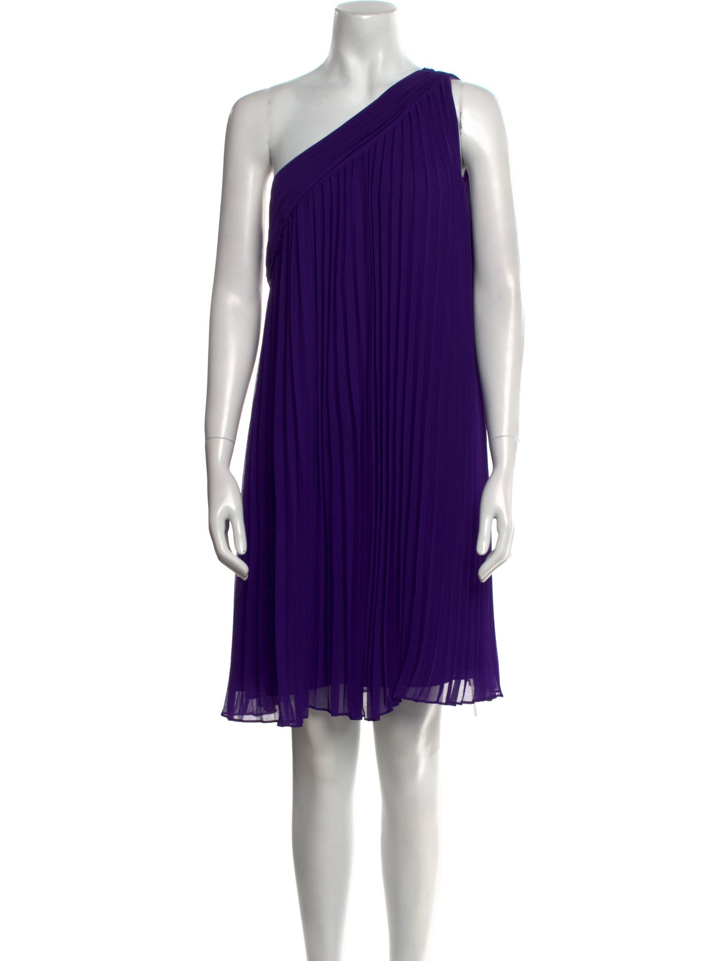 Halston Heritage One-Shoulder Knee-Length Dress