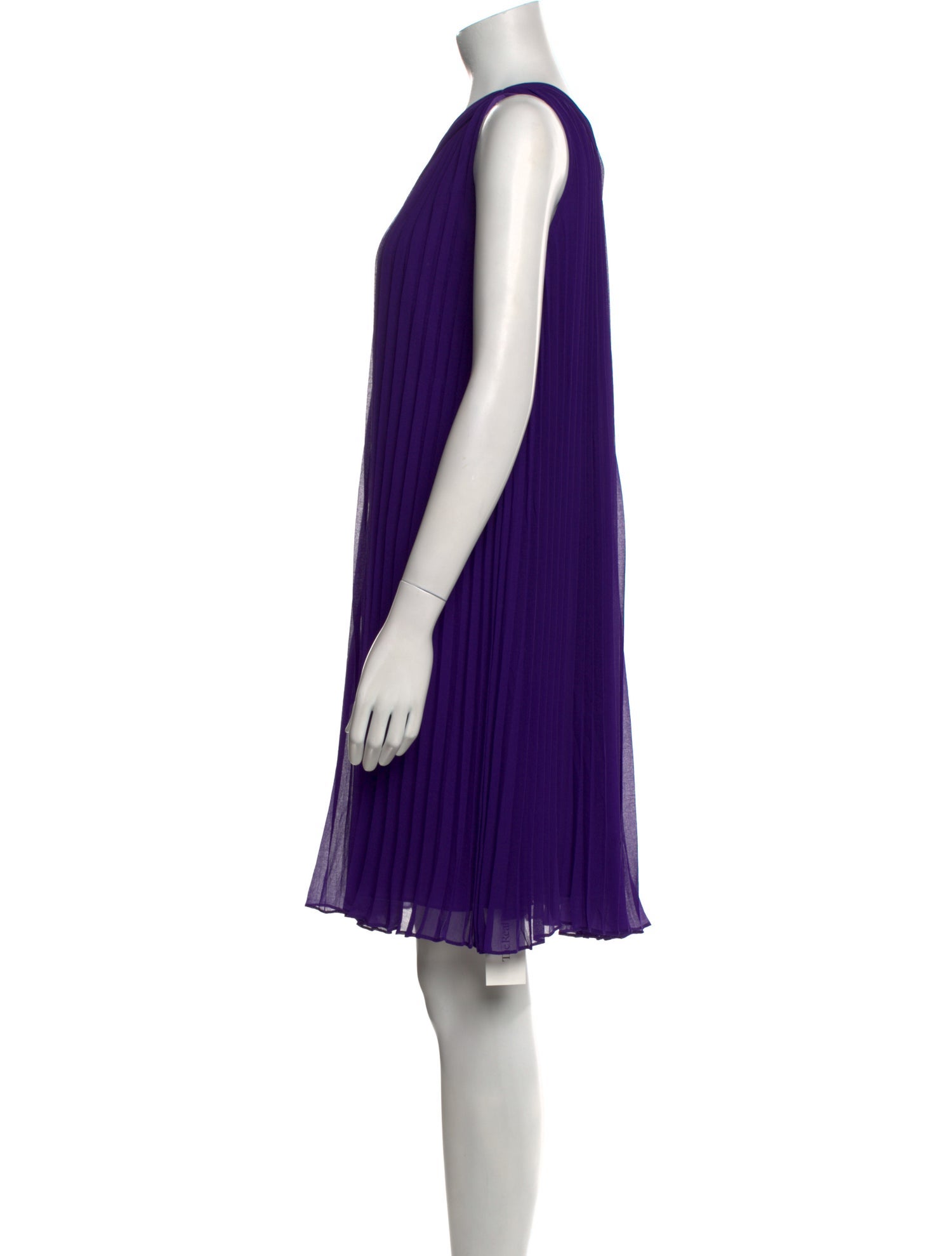 Halston Heritage One-Shoulder Knee-Length Dress