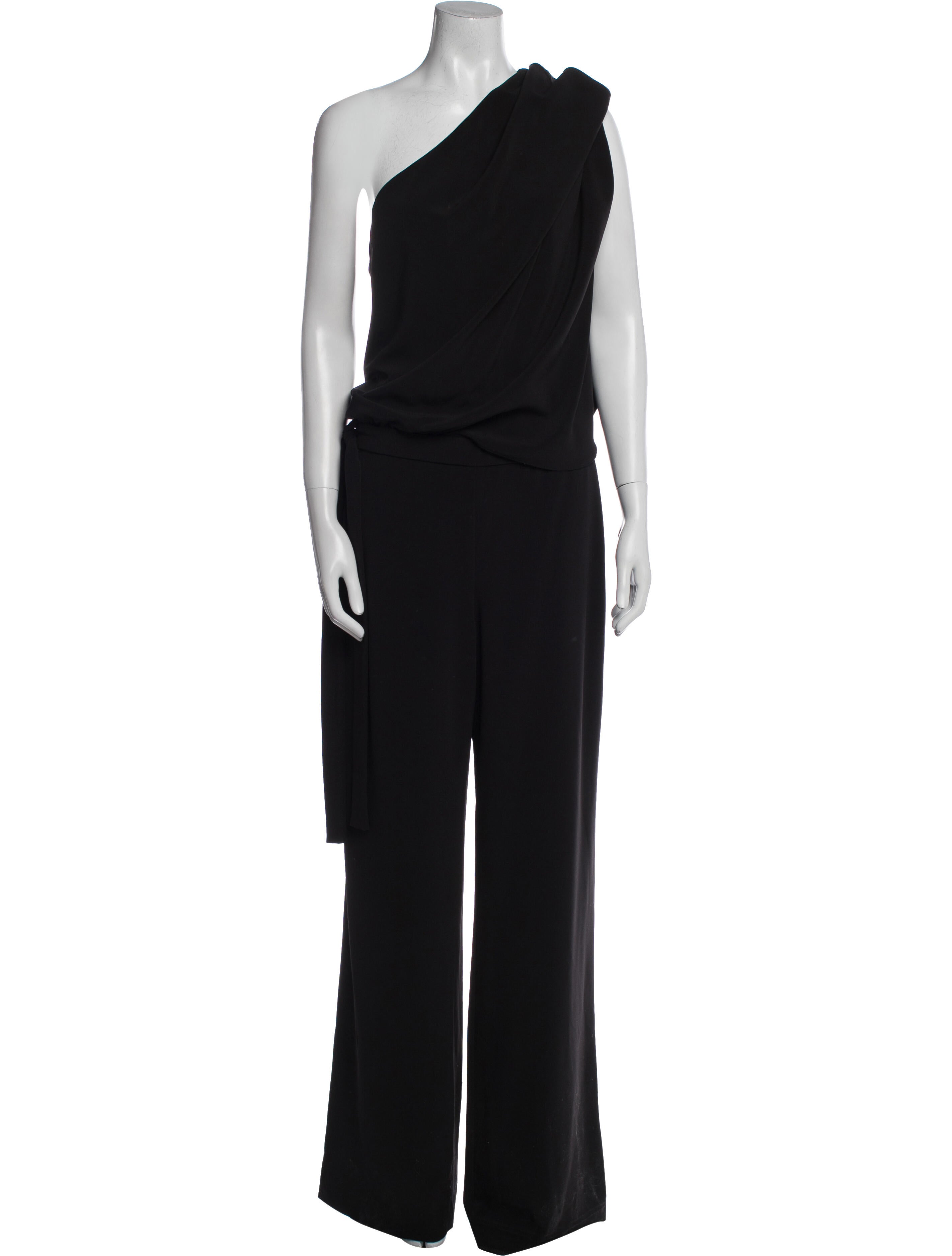 Halston Heritage One-Shoulder Jumpsuit