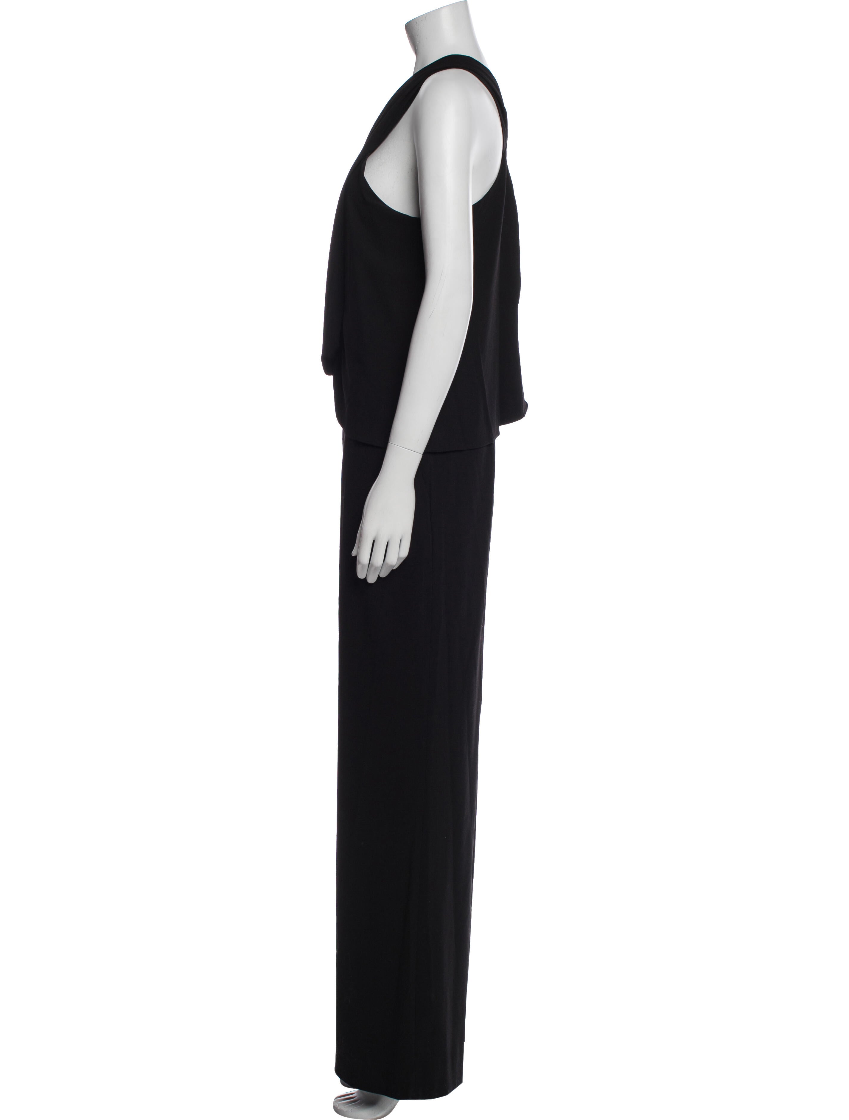 Halston Heritage V-Neck Jumpsuit