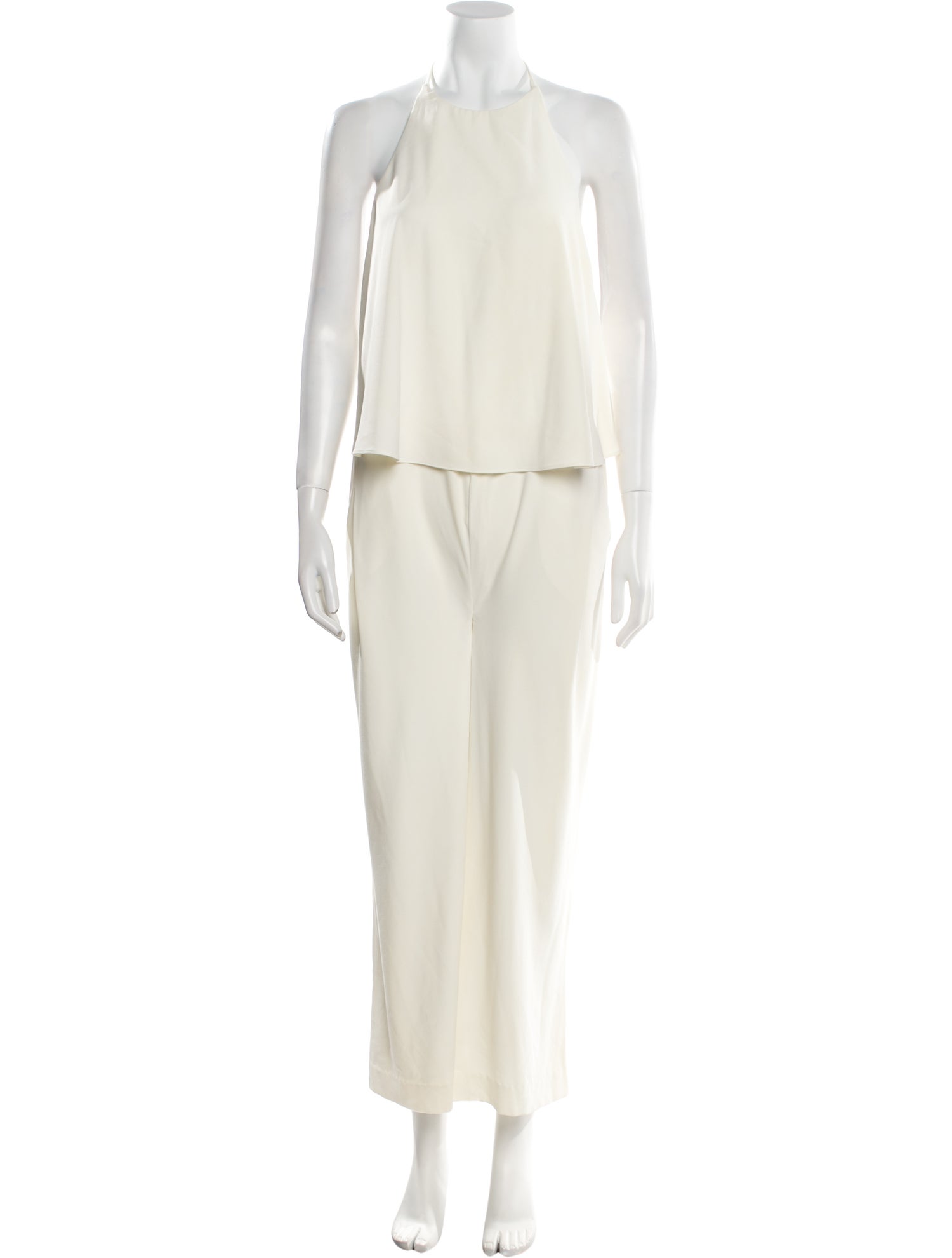 Halston Heritage Crew Neck Jumpsuit