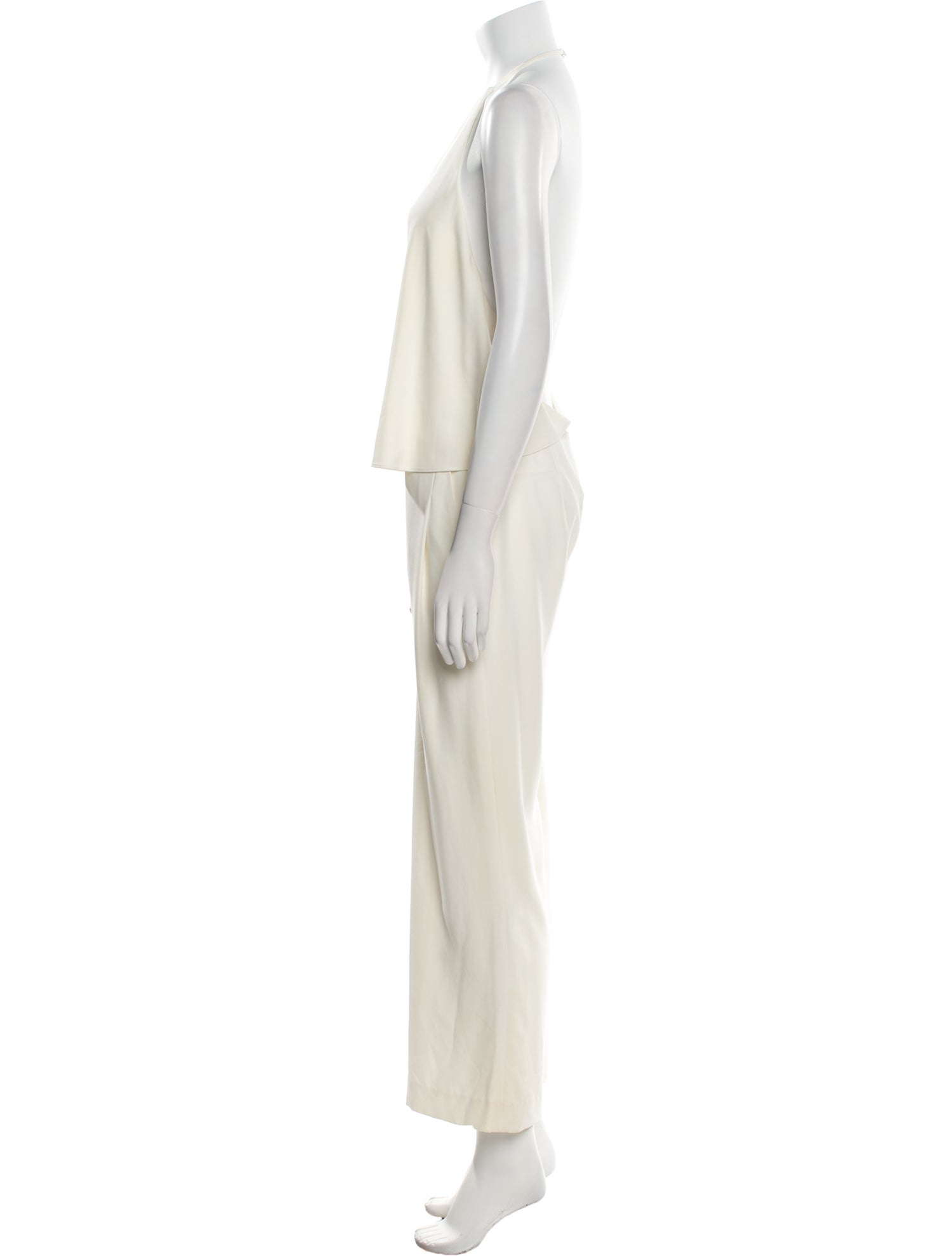 Halston Heritage Crew Neck Jumpsuit