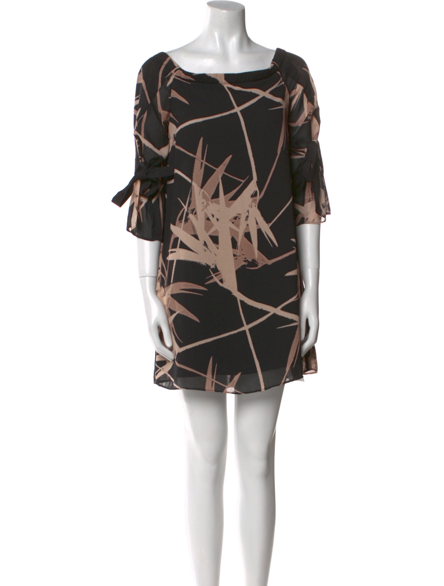 Halston Heritage Printed Mini Dress