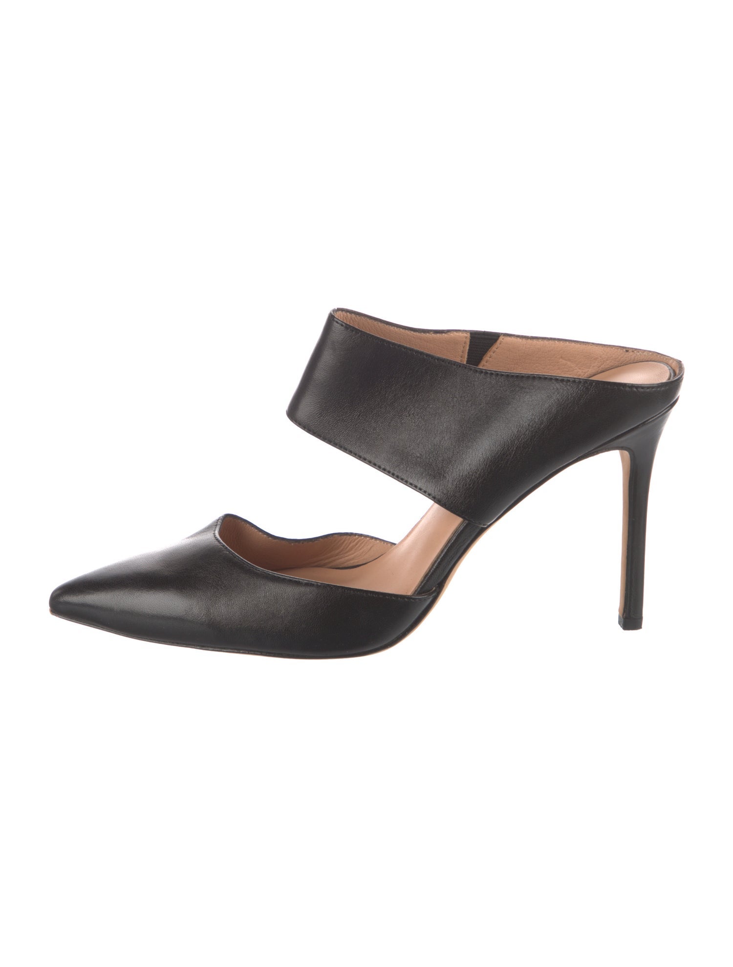 Halston Heritage Leather Mules