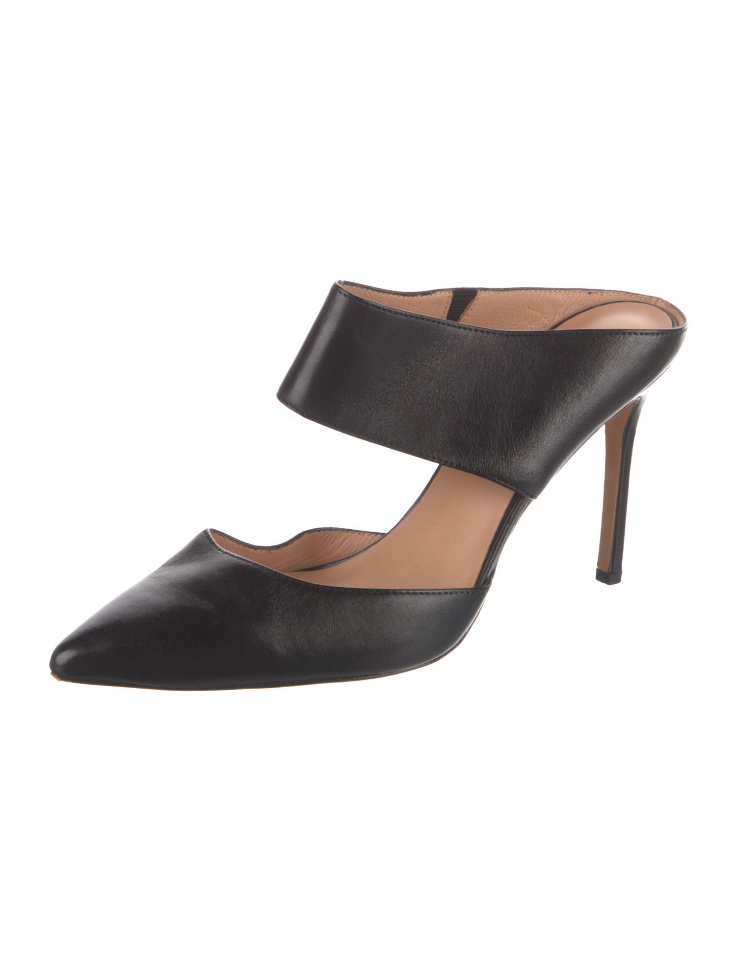 Halston Heritage Leather Mules