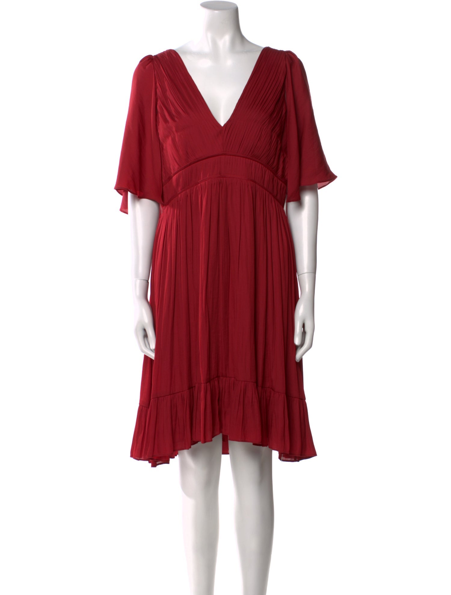 Halston Heritage V-Neck Knee-Length Dress w/ Tags