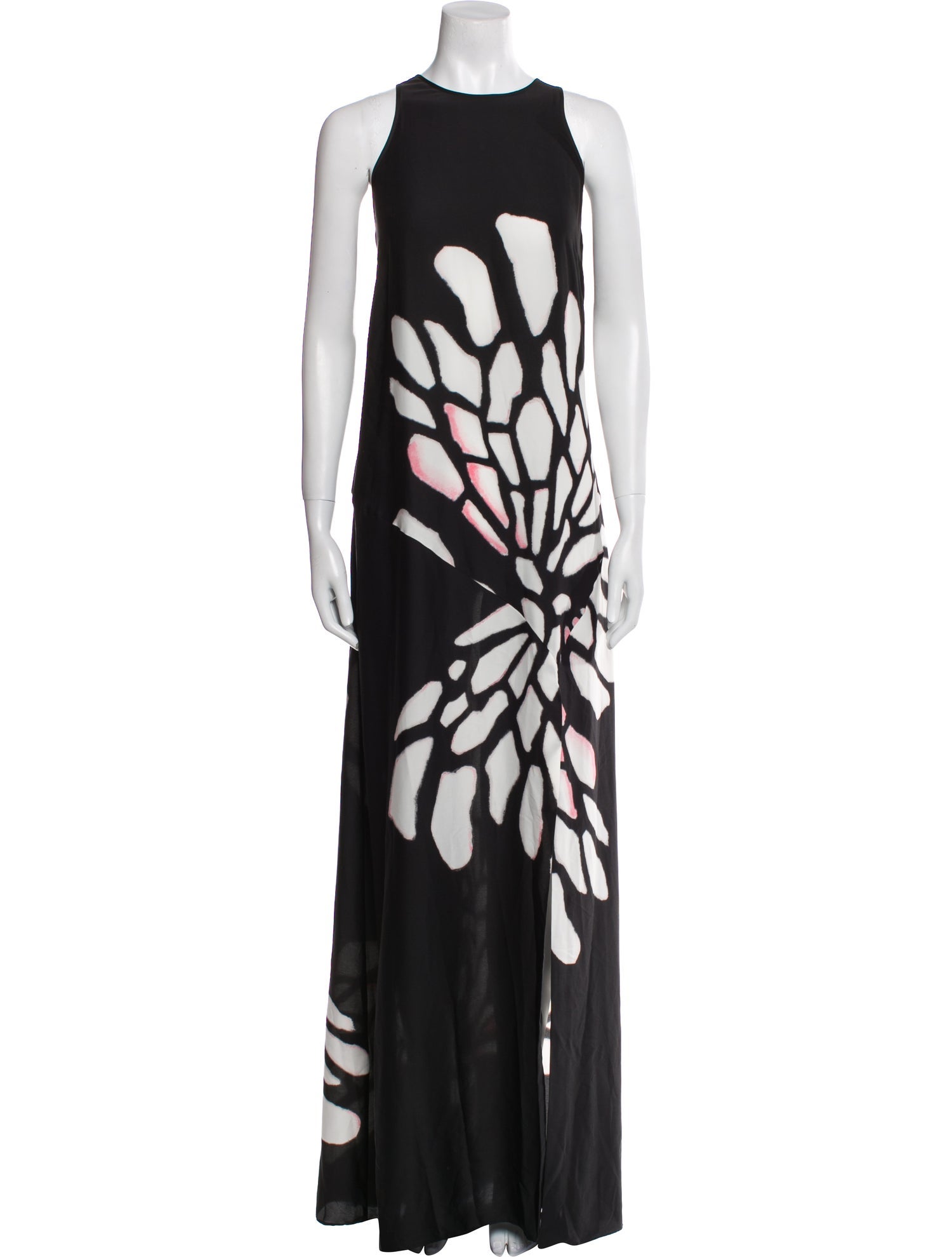 Halston Heritage Printed Long Dress