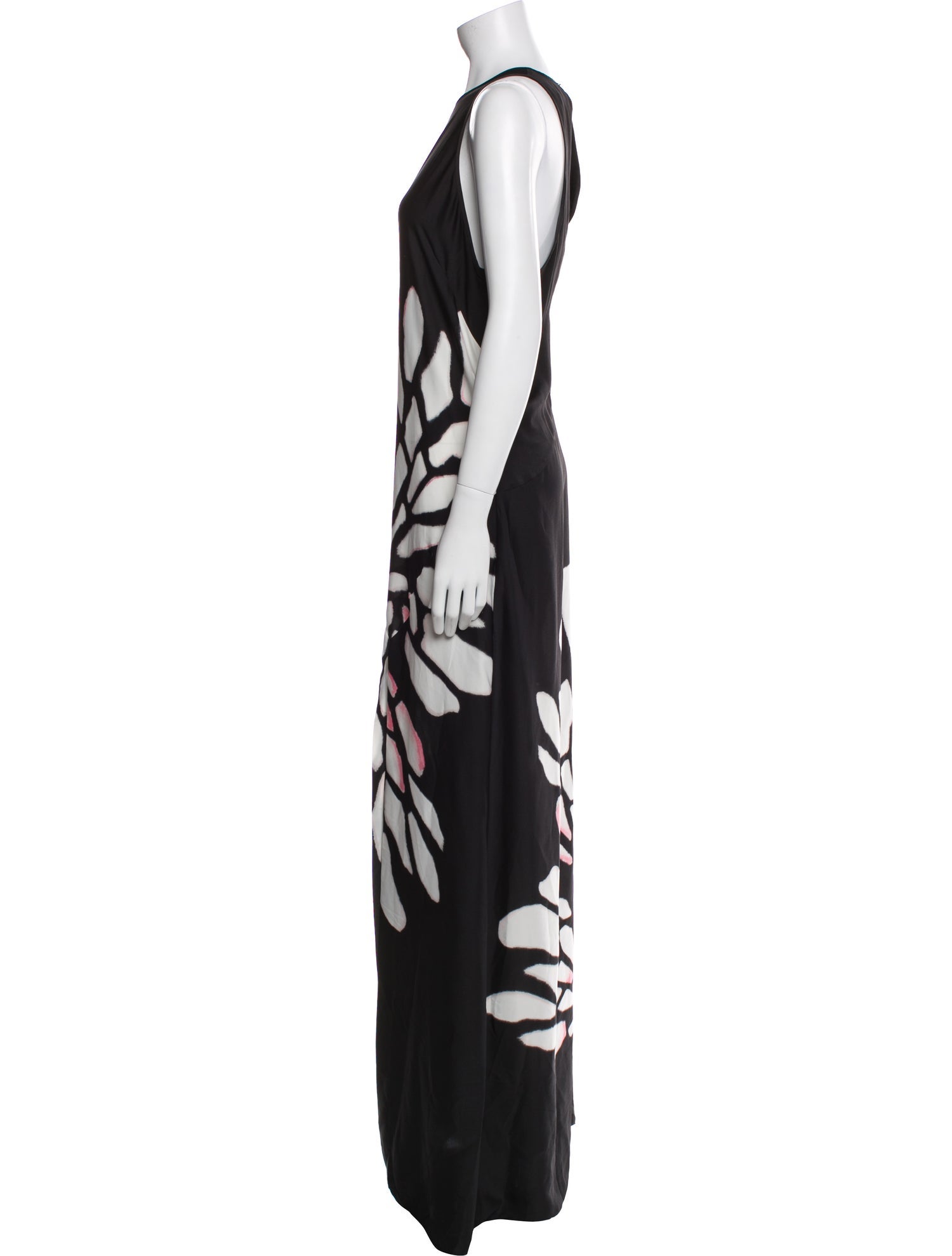 Halston Heritage Printed Long Dress