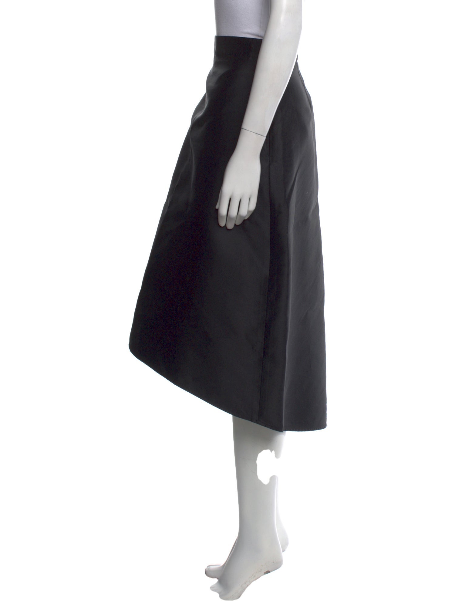 Halston Heritage Pleated Accents Midi Length Skirt