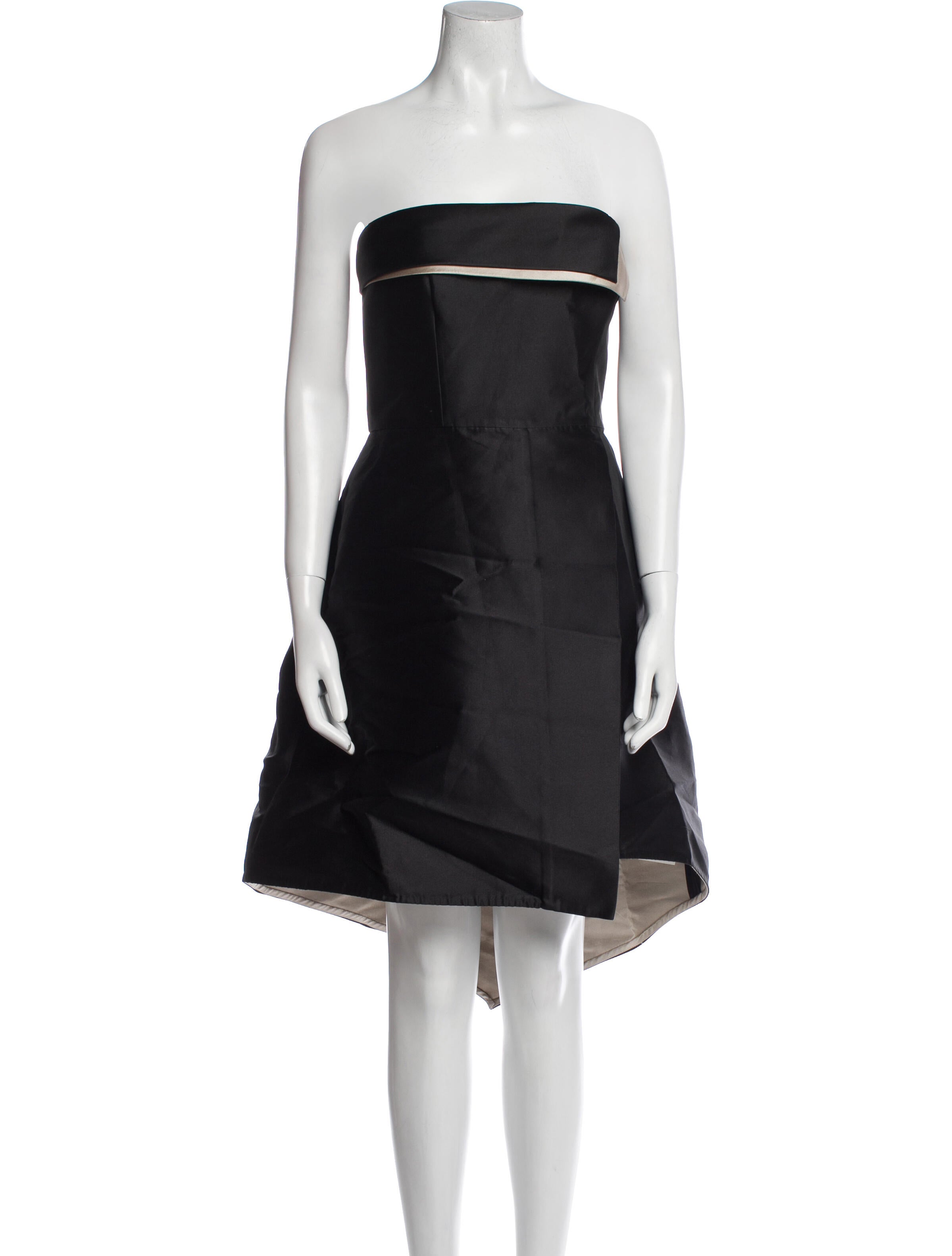 Halston Heritage Strapless Mini Dress