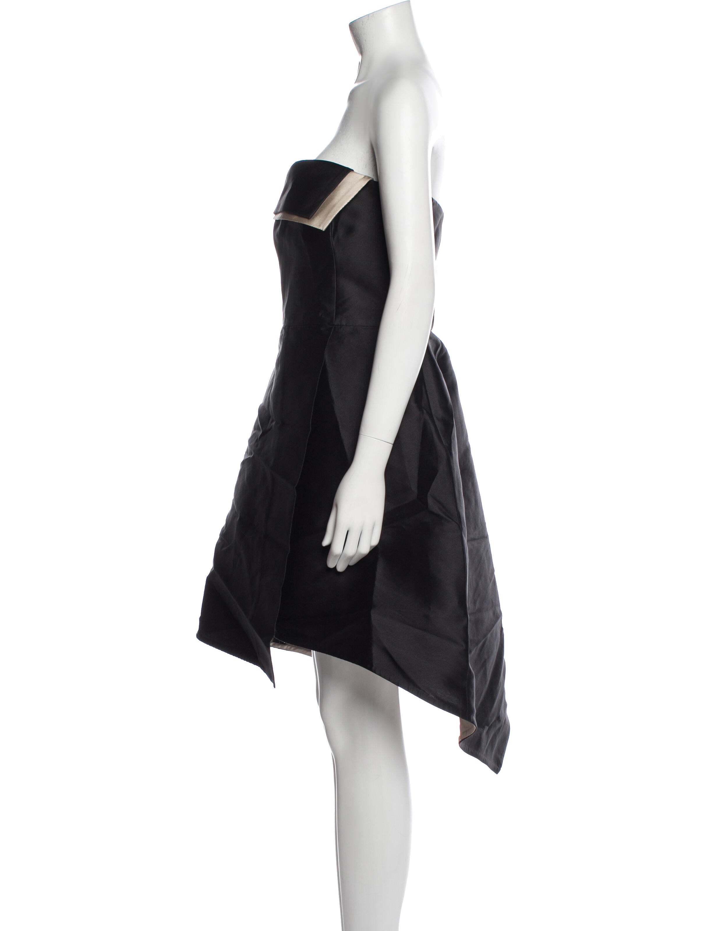 Halston Heritage Strapless Mini Dress