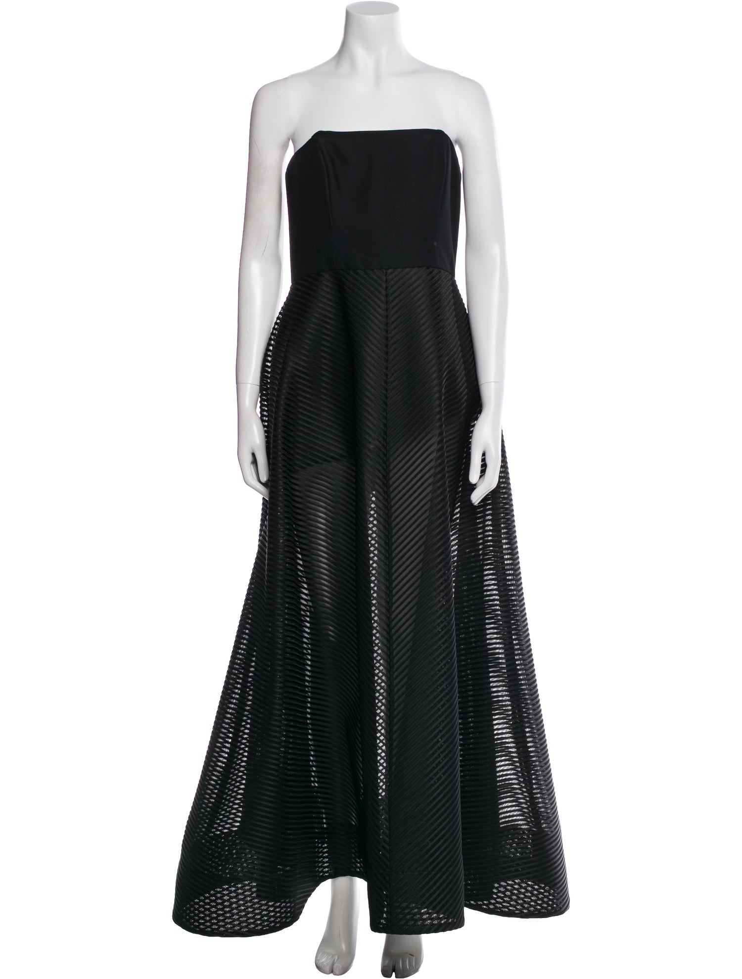 Halston Heritage Strapless Long Dress