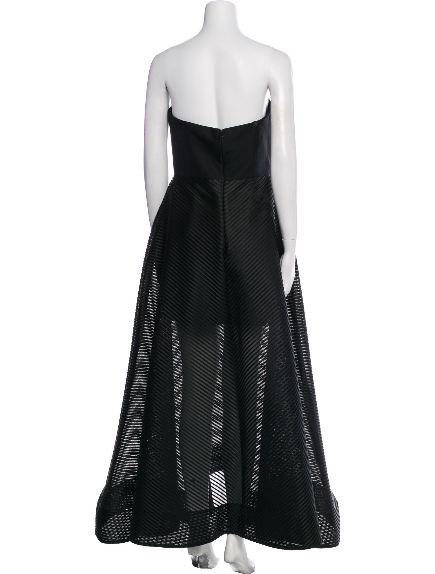 Halston Heritage Strapless Long Dress