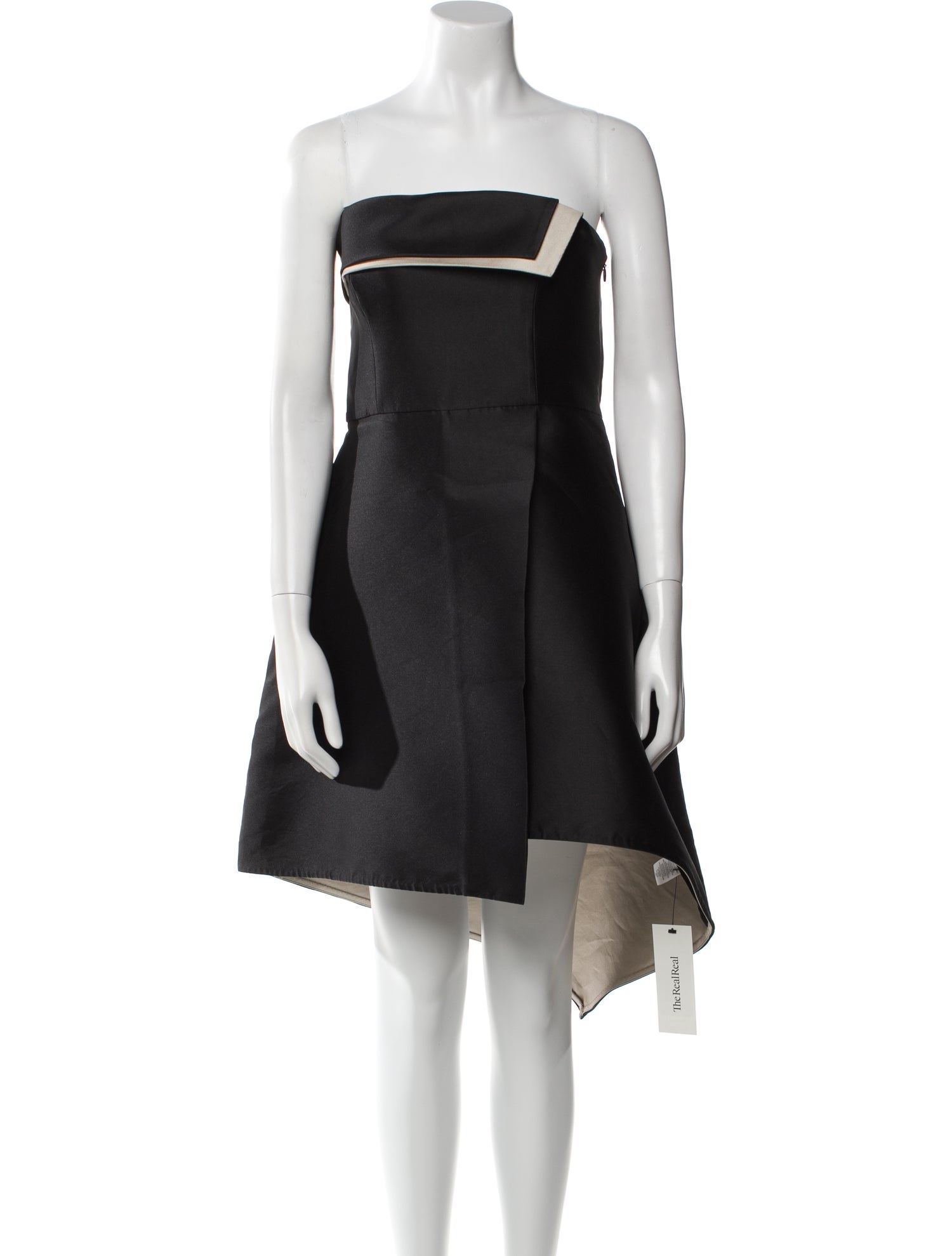 Halston Heritage Strapless Mini Dress