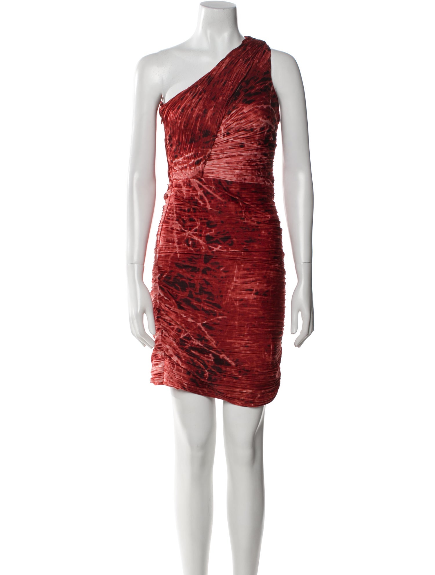 Halston Heritage One-Shoulder Mini Dress